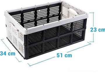 EBUY Aufbewahrungsbox Set mit 3 faltbaren Einkaufsboxen, 32 Liter (3 St)