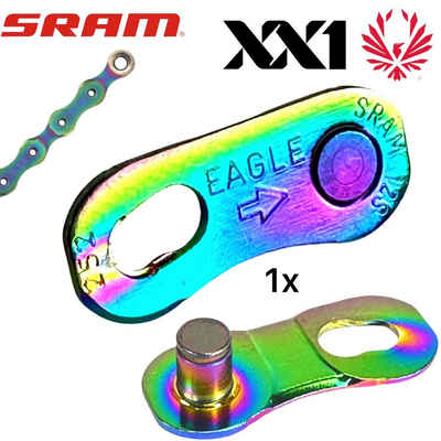 SRAM Fahrradkurbel Sram Verschlussglied Powerlock Kettenschloss 12-fach Eagle Neochrome