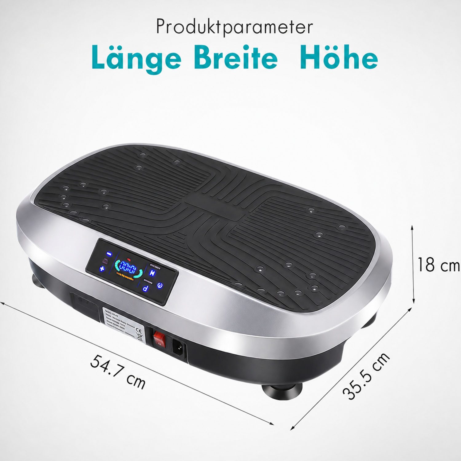 kehot Vibrationsplatte 3D Vibrationsplatte mit 120 Stufen,Spannseil & Fernbedienung, 200 W, 120 Intensitätsstufen, 6 Programme, Magnetfeldmassage,Ganzkörpertrai – Bild 2 von 5