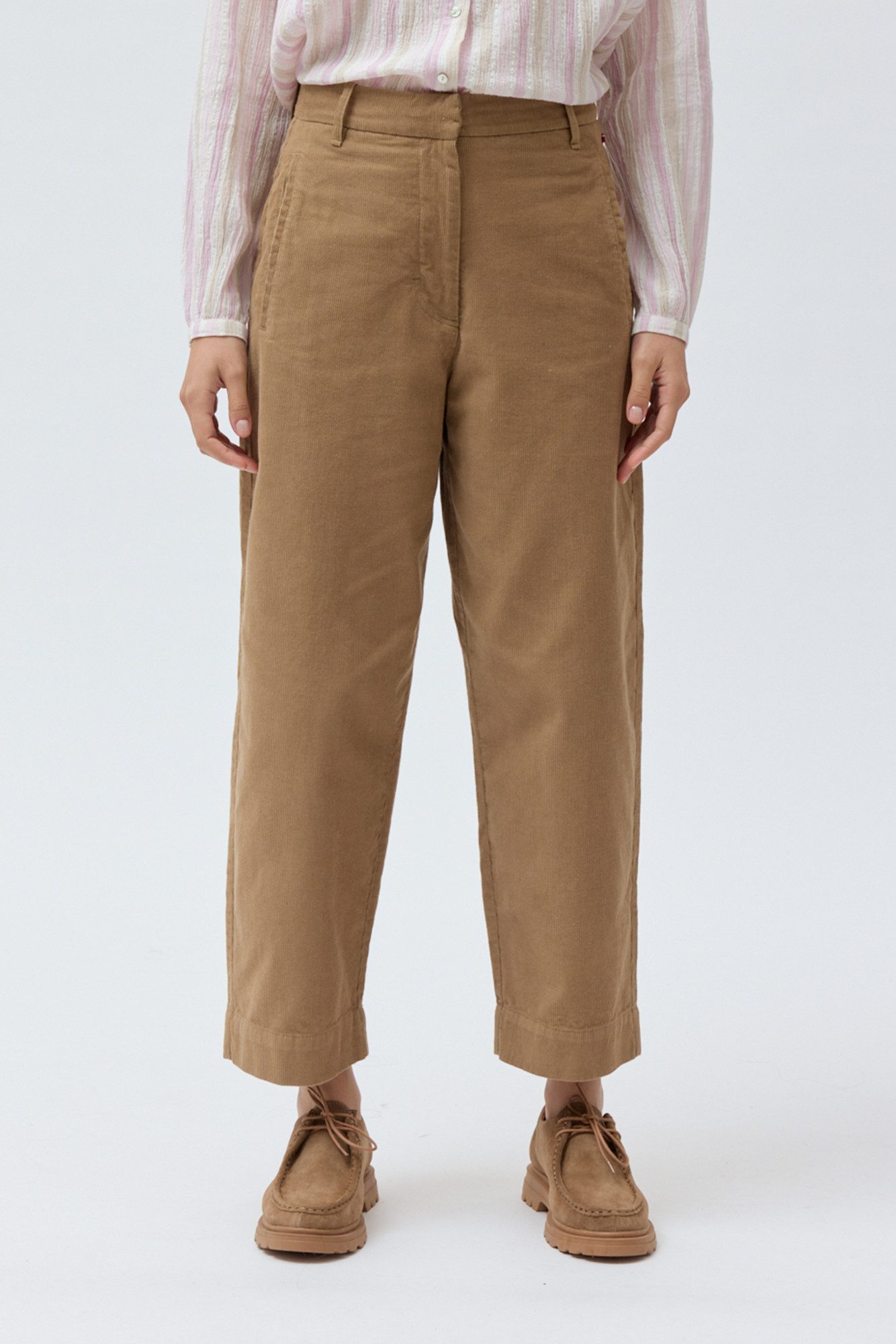 People Wear Organic Cordhose, Barrel Cordhose, 7/8 lang, aus Bio-Baumwolle günstig online kaufen
