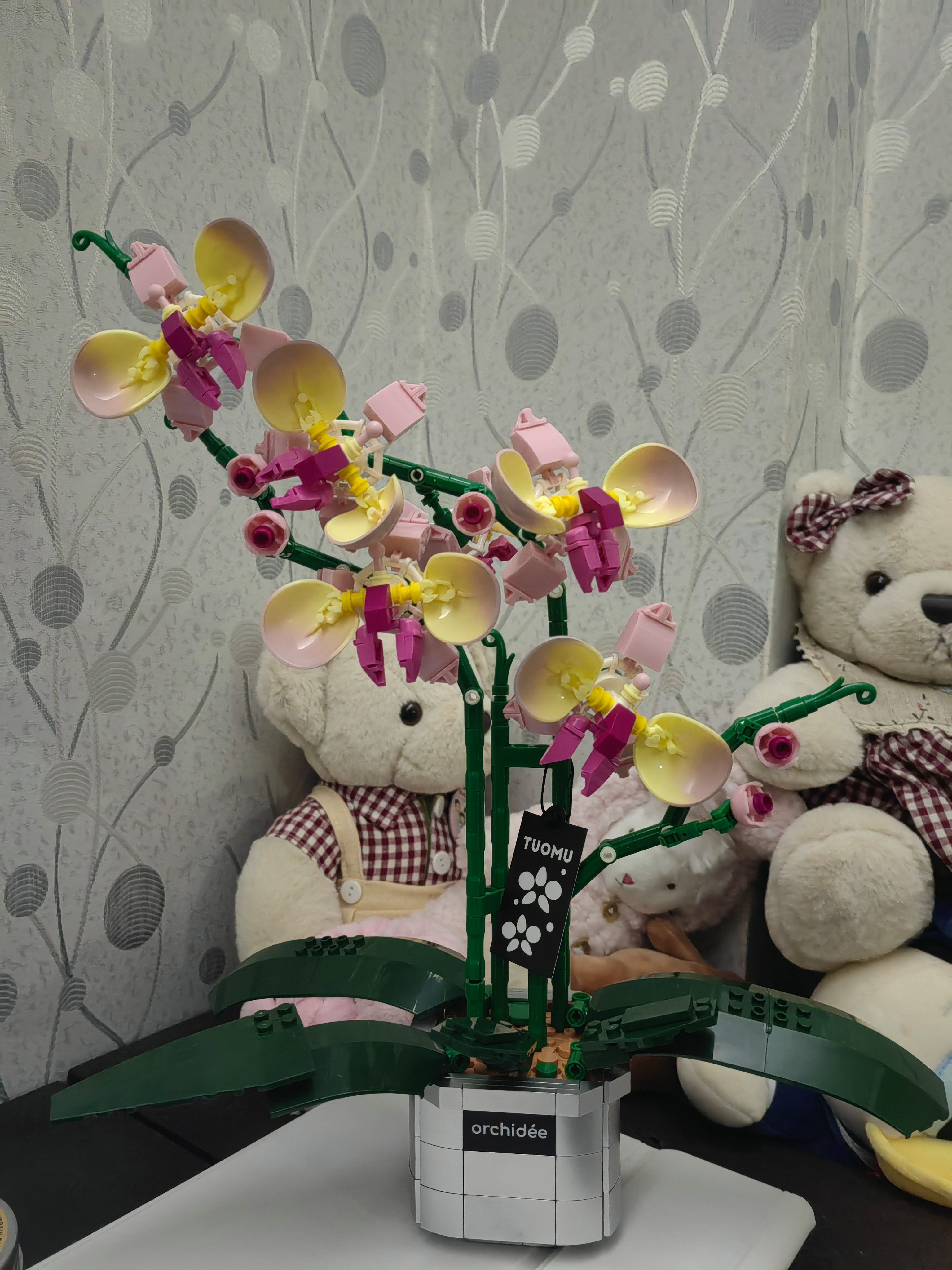 Esun Blumen Bausteine mit Vase, Künstliche günstig online kaufen