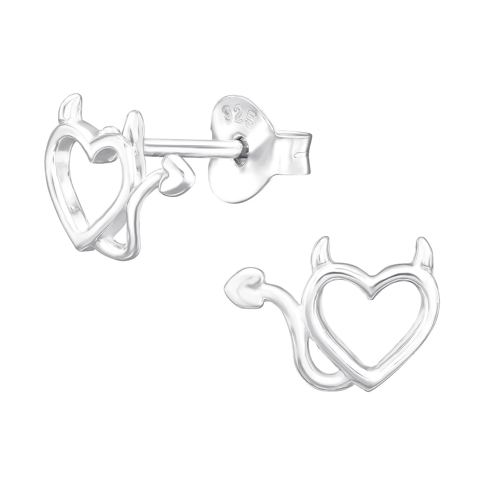 ALEXANDER YORK Paar Ohrstecker TEUFLISCHES HERZ, 2-tlg., 925 Sterling Silbe günstig online kaufen