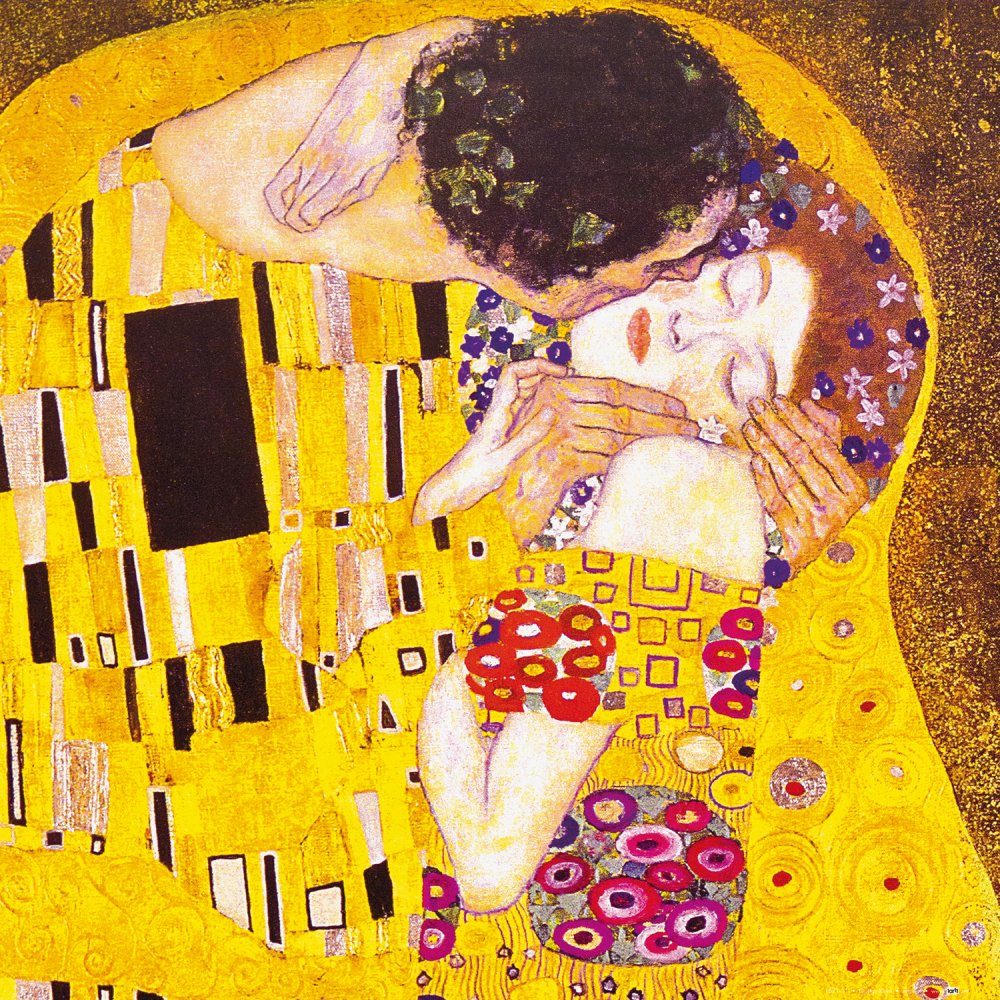 Kunstdruck Klimt - Gustav 1908 Kuss, 1art1 Der