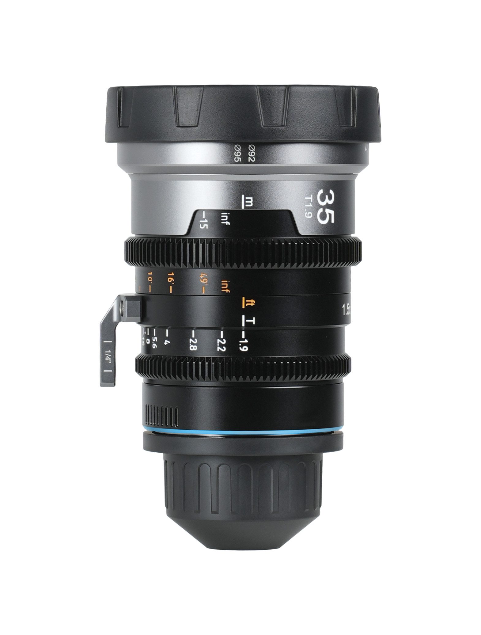 SIRUI IronStar 35mm Objektiv, (T1.9 1.5x Anamorphic Full Frame Cine Lenses Neutral /Blau Flare)