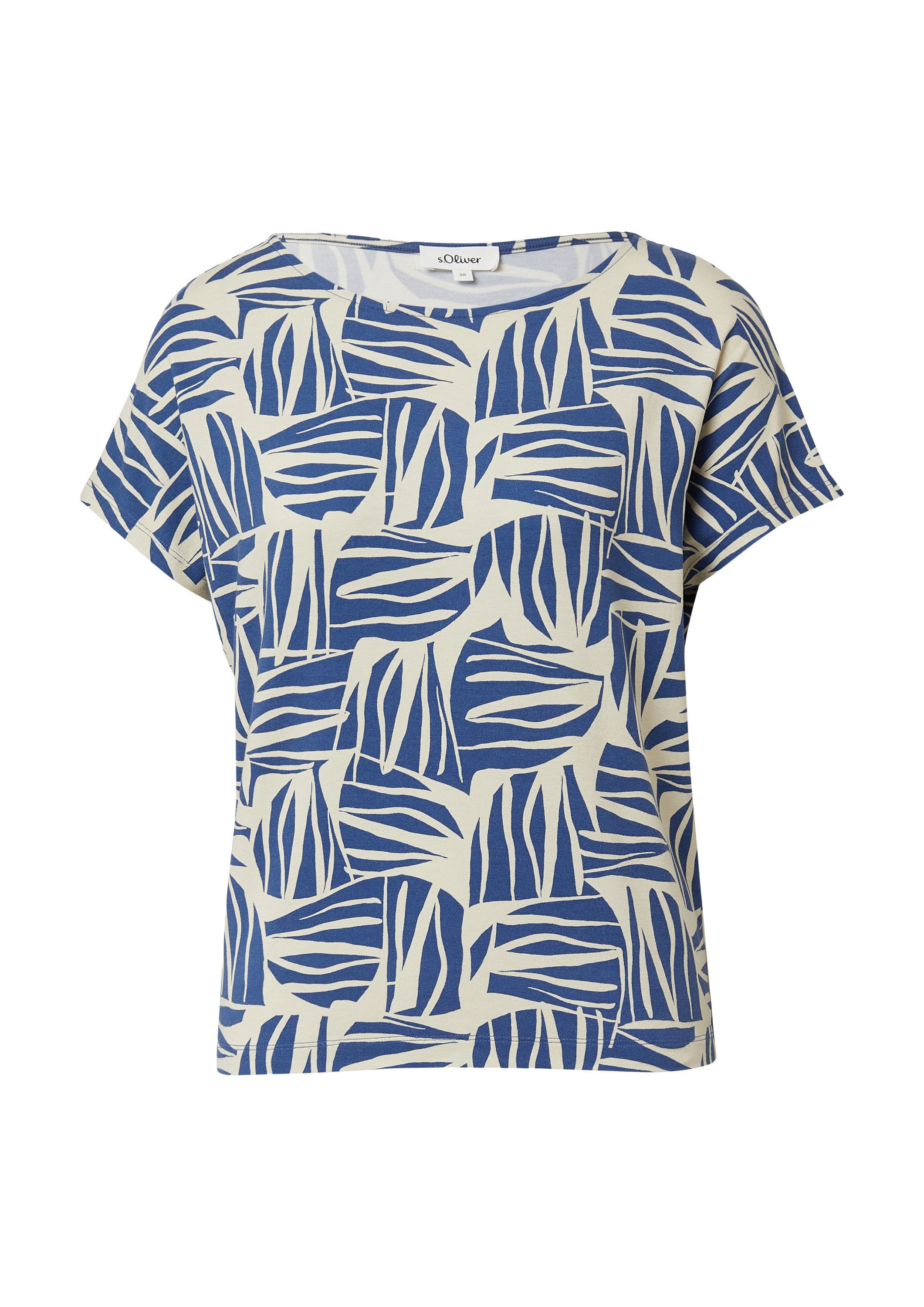 s.Oliver Kurzarmshirt T-Shirt T-Shirt aus Viskosestretch günstig online kaufen