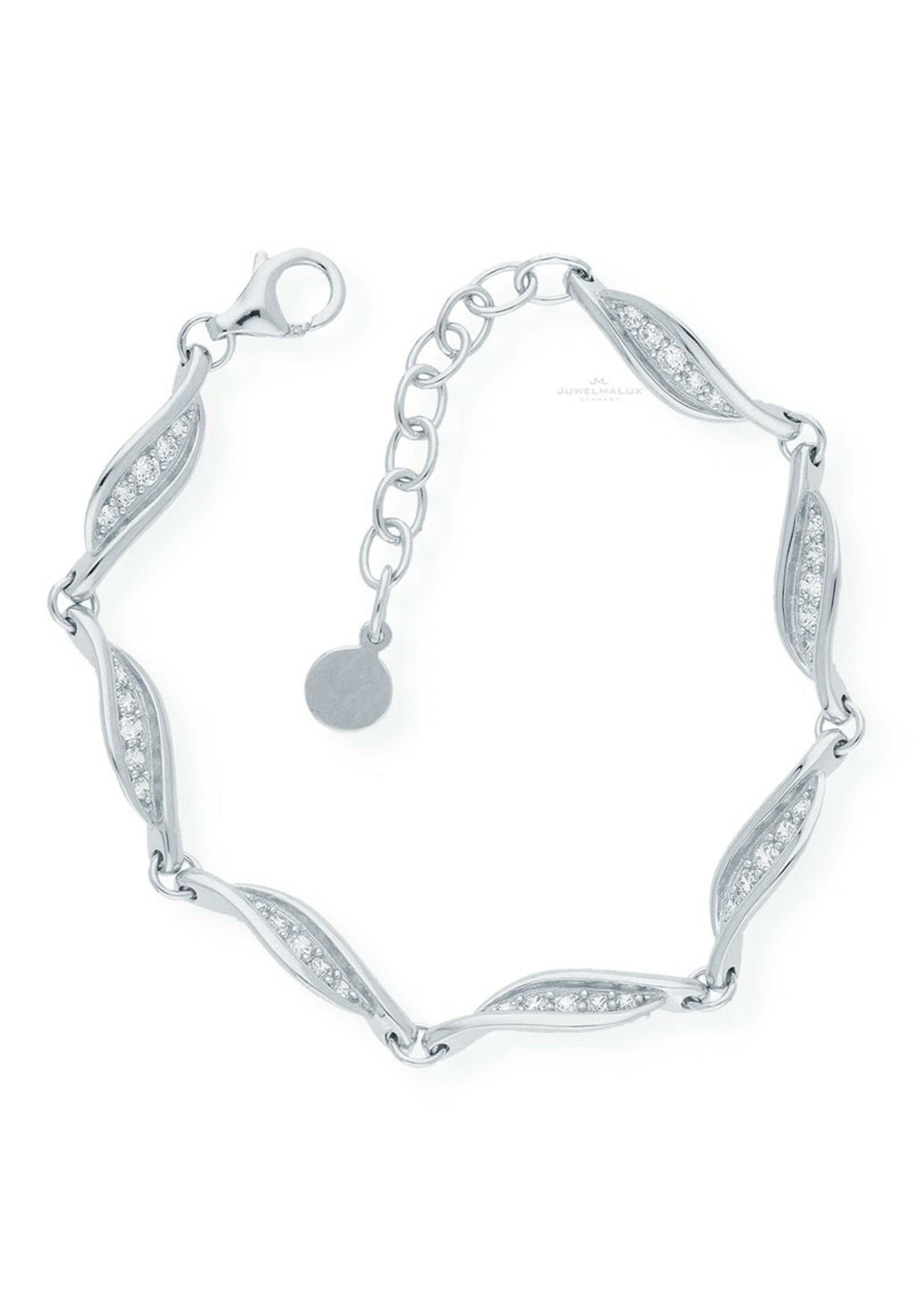 [Über 60 % Rabatt] JuwelmaLux Silberarmband Armband Silber inkl. Damen Schmuckschachtel 925/000, mit Silber (1-tlg), Armband Zirkonia