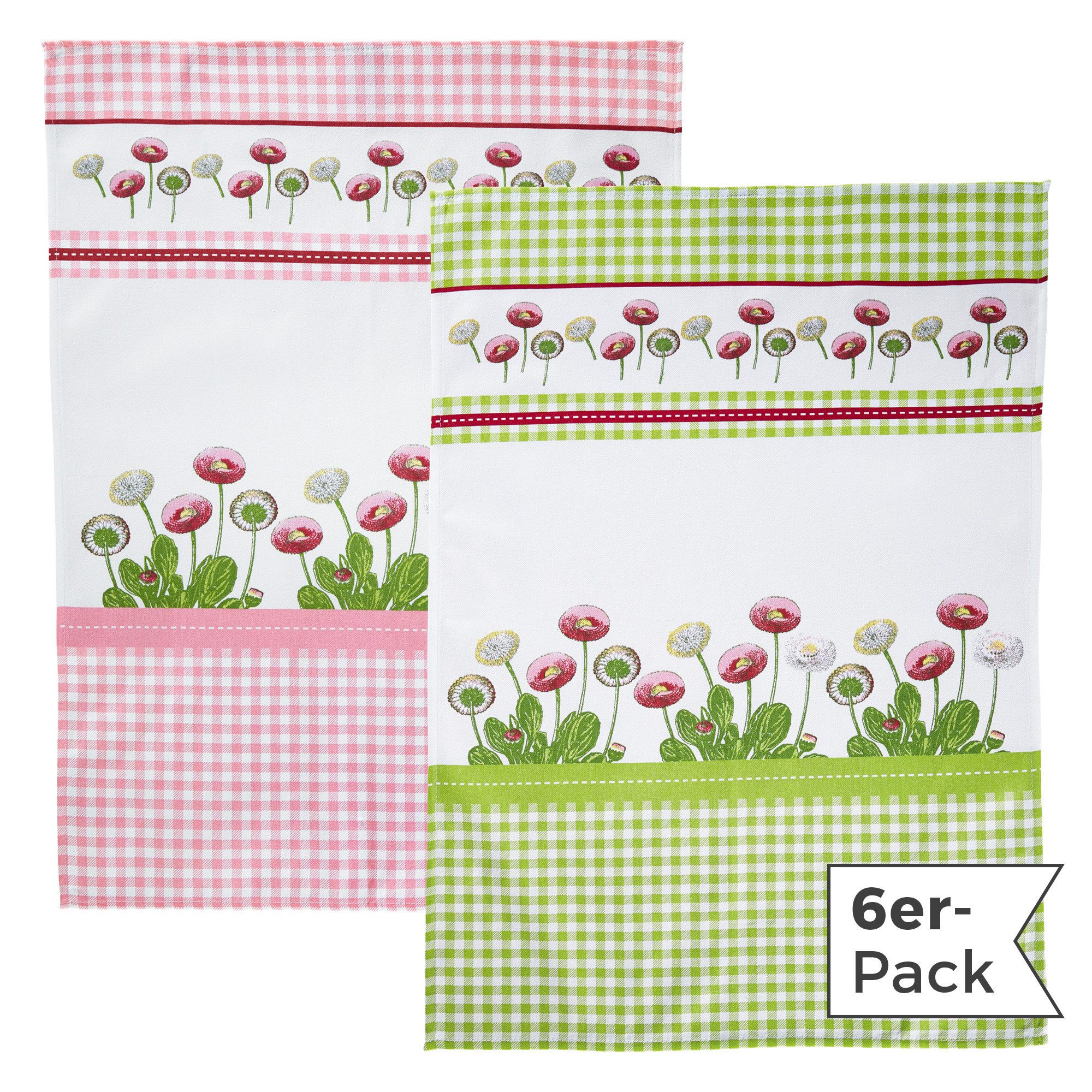 Erwin Müller Geschirrtuch Geschirrtuch 6er-Pack, Baumwolle günstig online kaufen
