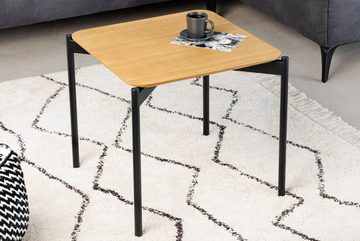 riess-ambiente Couchtisch DESIGNO 45cm braun / schwarz (Einzelartikel, 1-St), Wohnzimmer · MDF · Metall · eckig · Retro