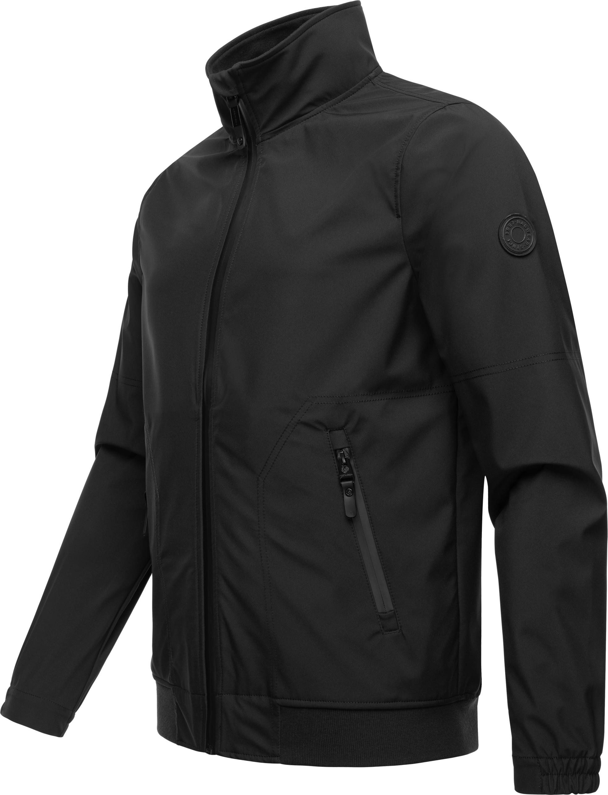 Ragwear Outdoorjacke Collwie wasserdichte Herren Übergangsjacke mit hohem Kragen