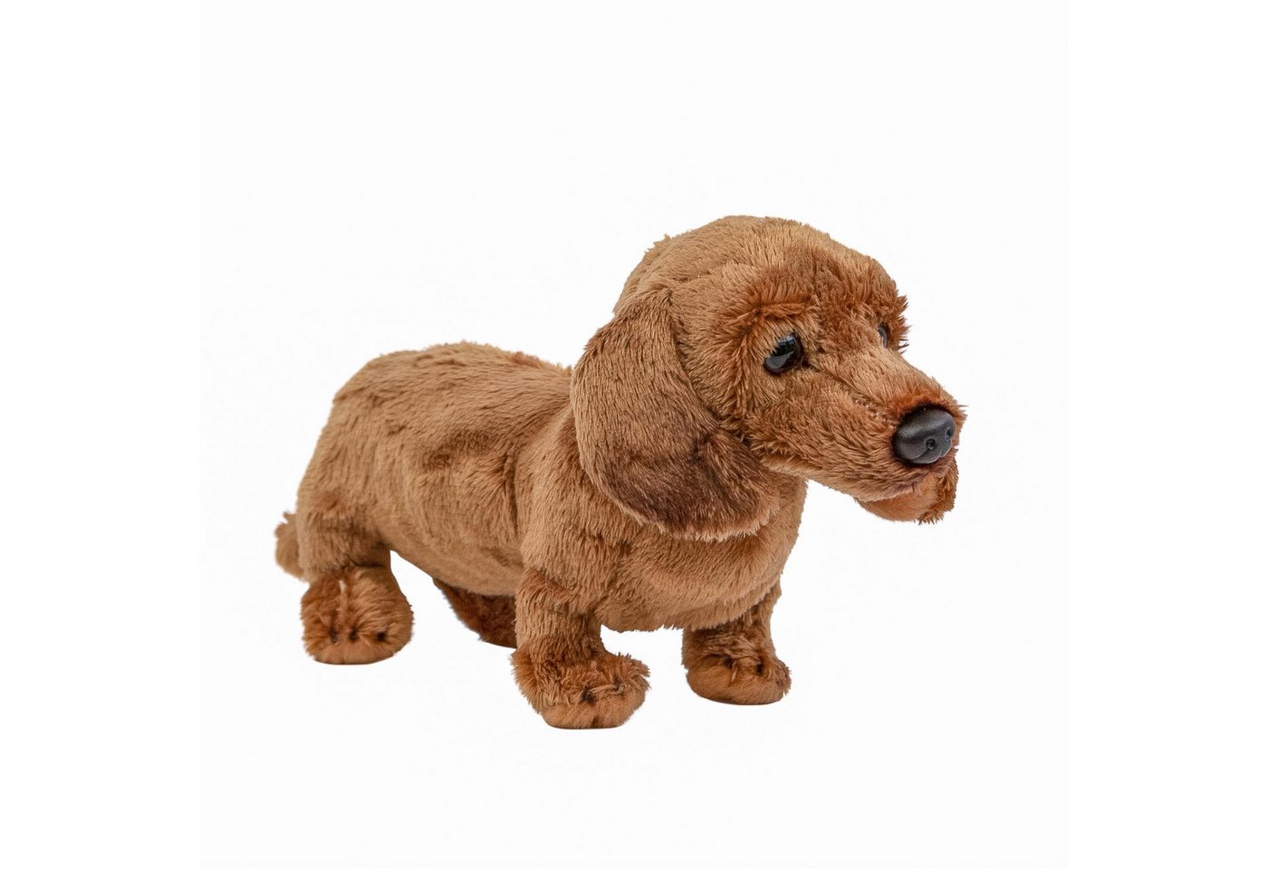 Teddys Rothenburg Kuscheltier Hund Dackel 19 cm hellbraun Plüschhund Stoffdackel (Plüschtier, Stofftier, Stoffhund, Plüschdackel)