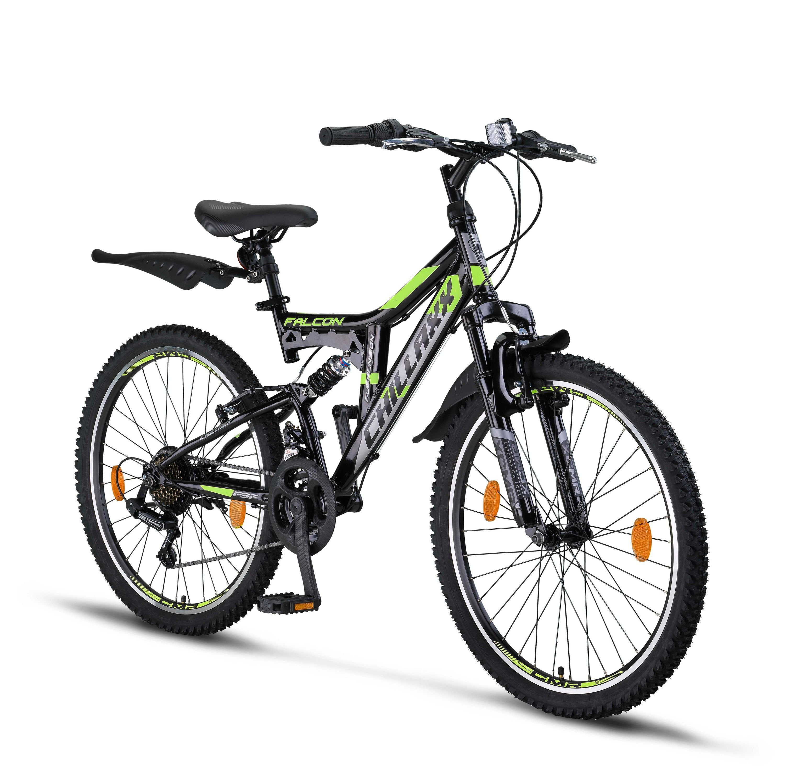 Schwarz-Lime V-Bremse