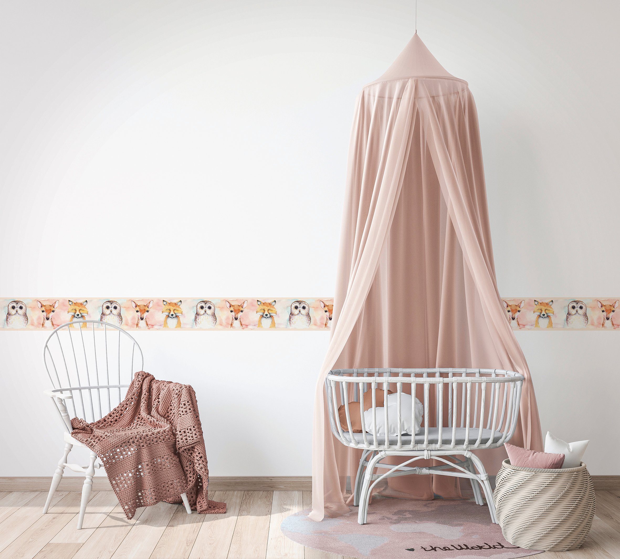 Marburg Kindertapete, matt, (1 St), Vögel, moderne Tapete für Wohnzimmer Schlafzimmer Küche