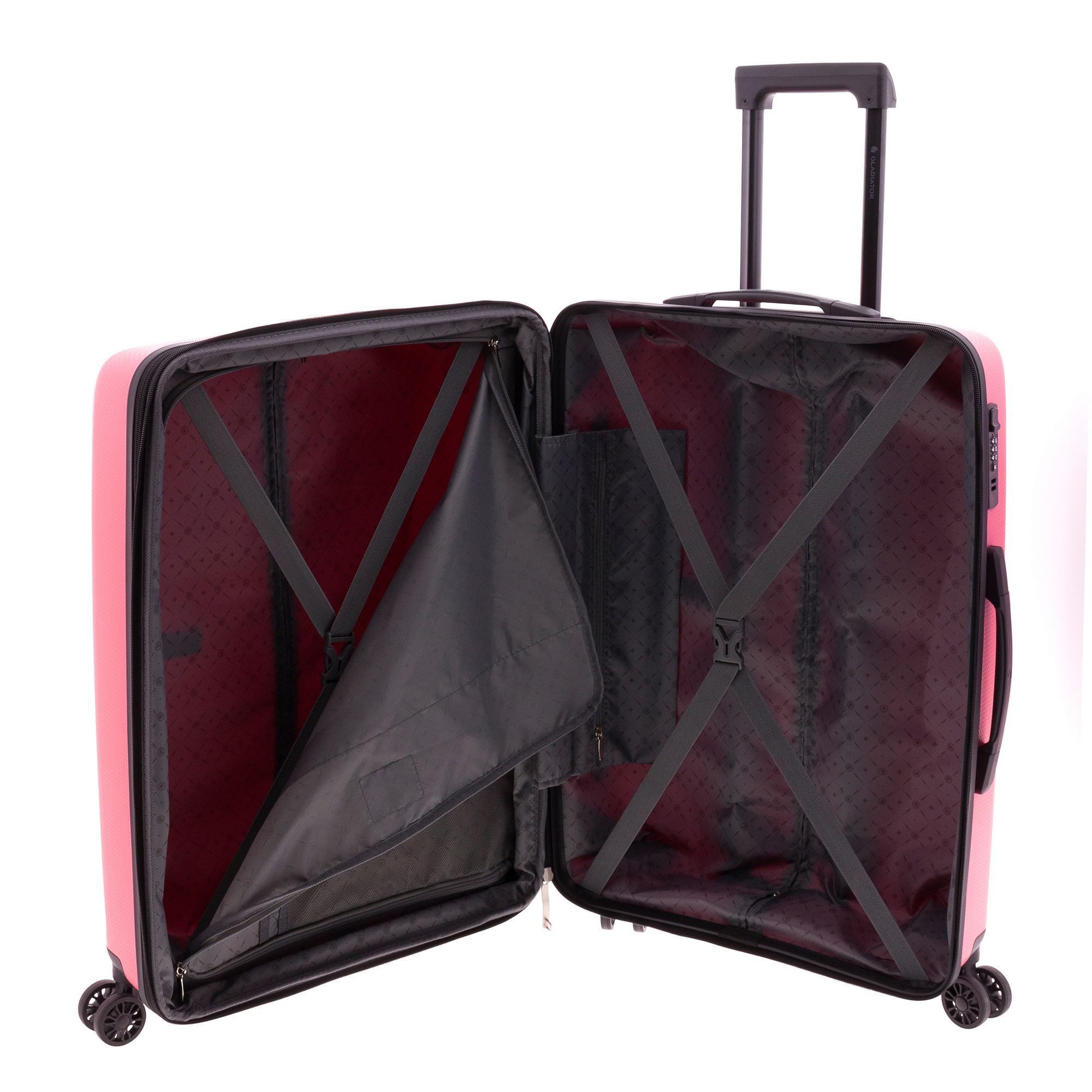 GLADIATOR Hartschalen-Trolley 1700, 4 Rollen, Polypropylen