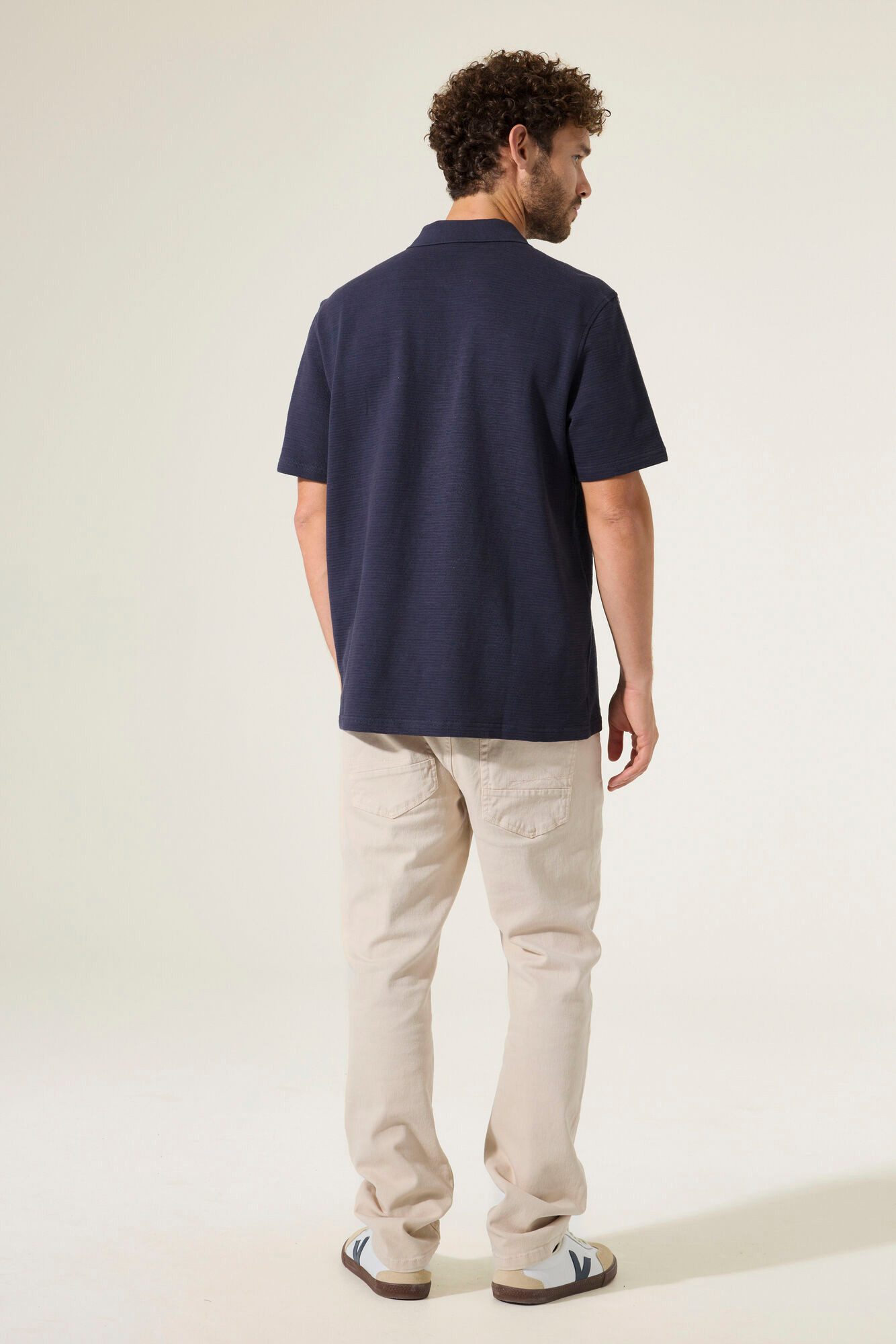 Garcia Poloshirt Garcia Poloshirt mit Zip - dunkelblau (1-tlg)