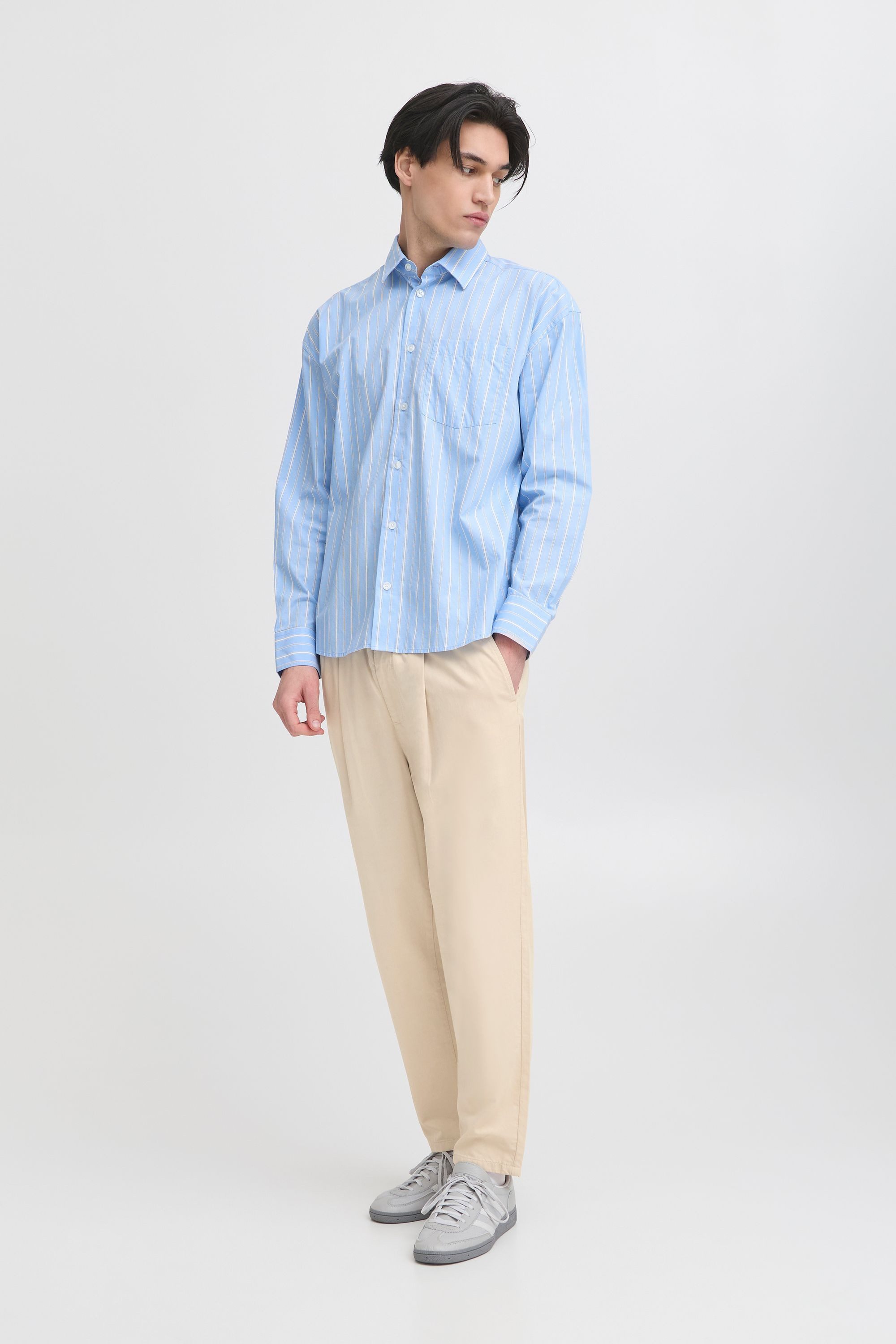 Casual Friday Chinohose CFHaakan Cropped Pant mit elastischem Bund - Regular Fit