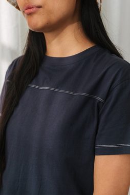 TWOTHIRDS Shirttop Vikna - Dark Navy extra gemütlich, nachhaltig