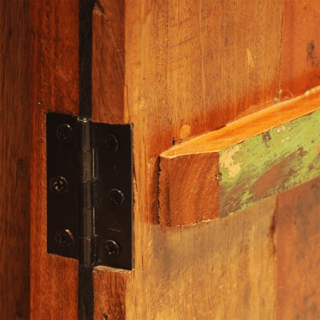 1 Nachtschrank Fächerschrank vidaXL Altholz mit Tür Vintage