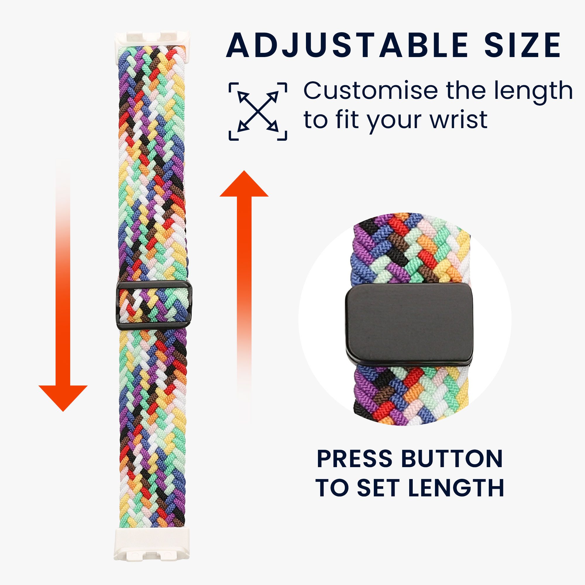 kwmobile 2x Ersatzarmband für Huawei Band 10 / 9 / 8 Armband Smartwatch, 2-tlg., Nylonarmband Set mit Magnetverschluss - Dunkelgrün Mehrfarbig