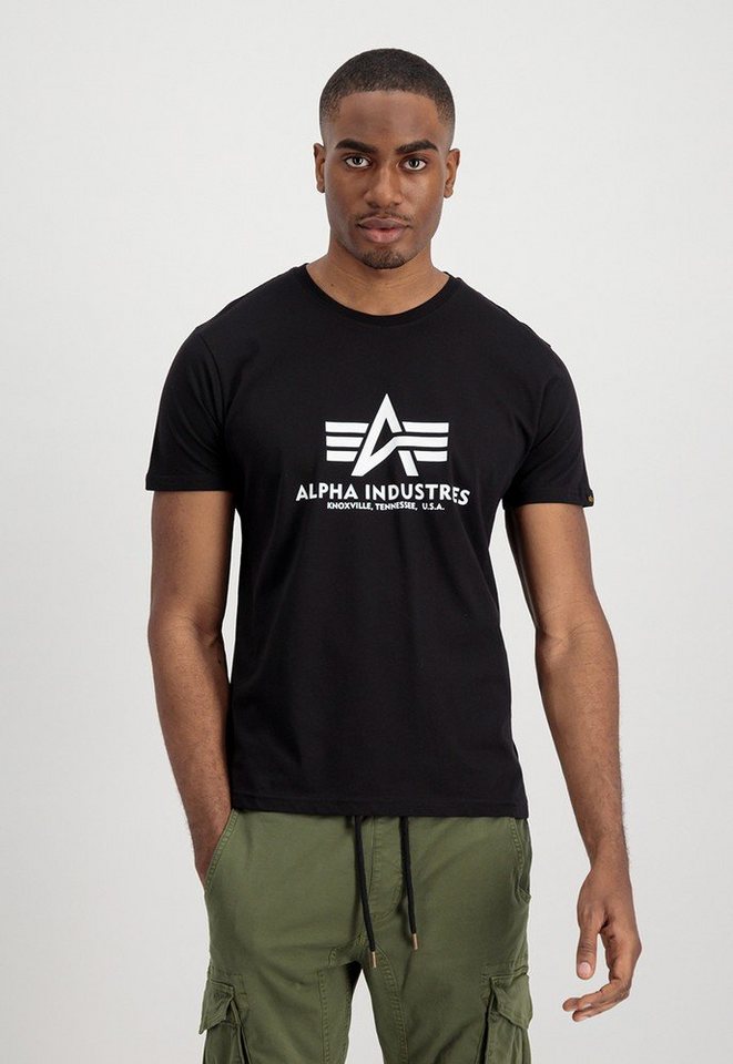 Alpha Industries T-Shirt Basic T 2 Pack, Alpha Industries Siebdruck auf der  Brust