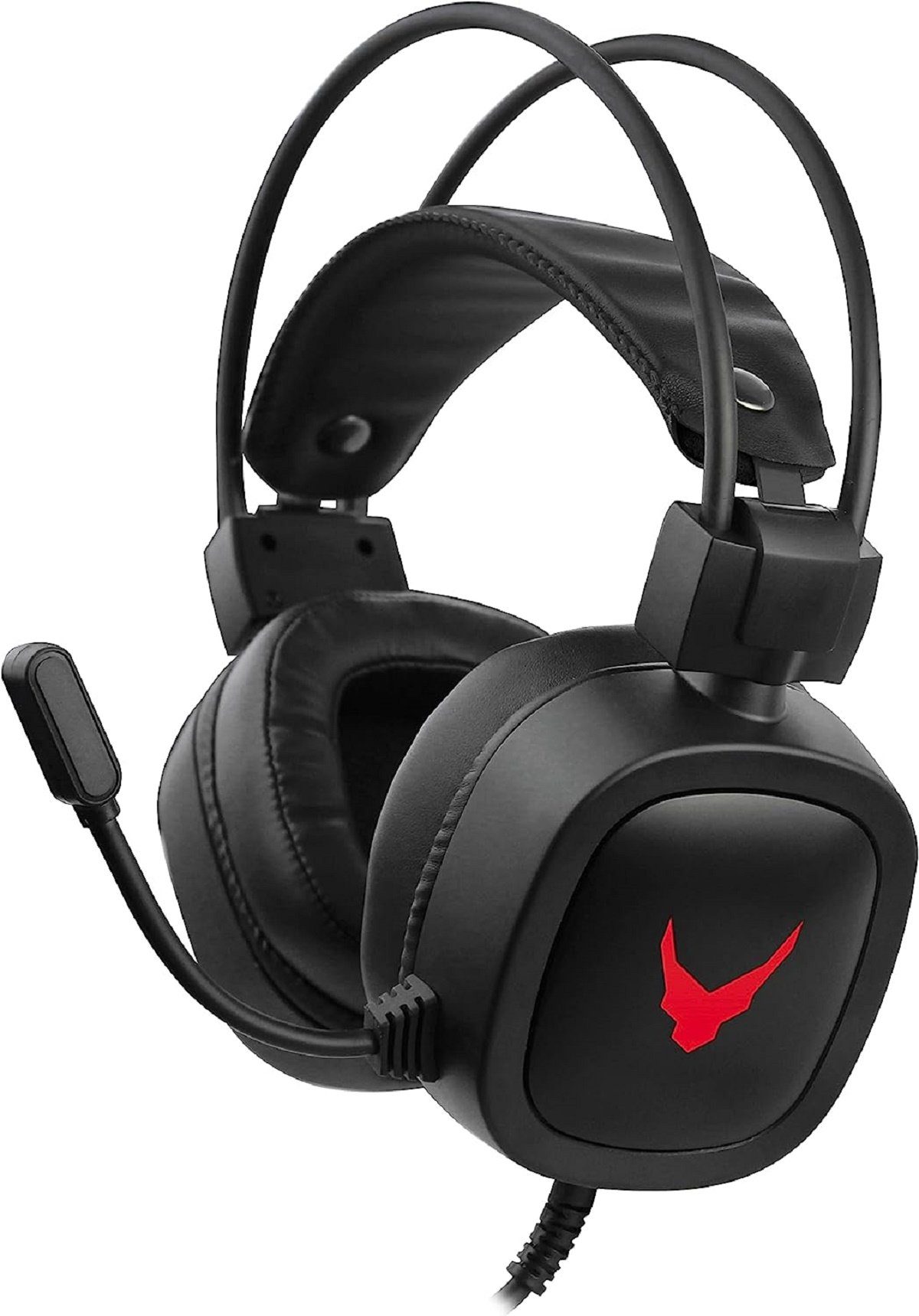 Varr VH6020B Gaming-Kopfhörer mit Mikrofon und LED-Hintergrundbeleuchtung Over-Ear-Kopfhörer