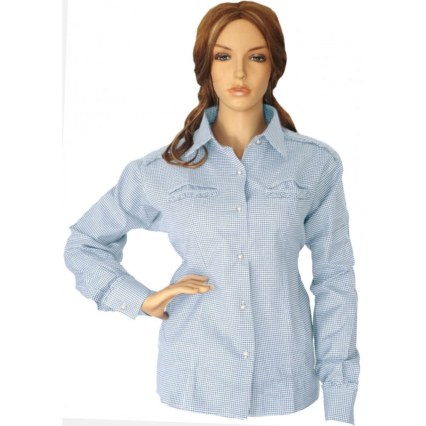 German Wear Trachtenbluse GW1521 Bayerische Langarm günstig online kaufen