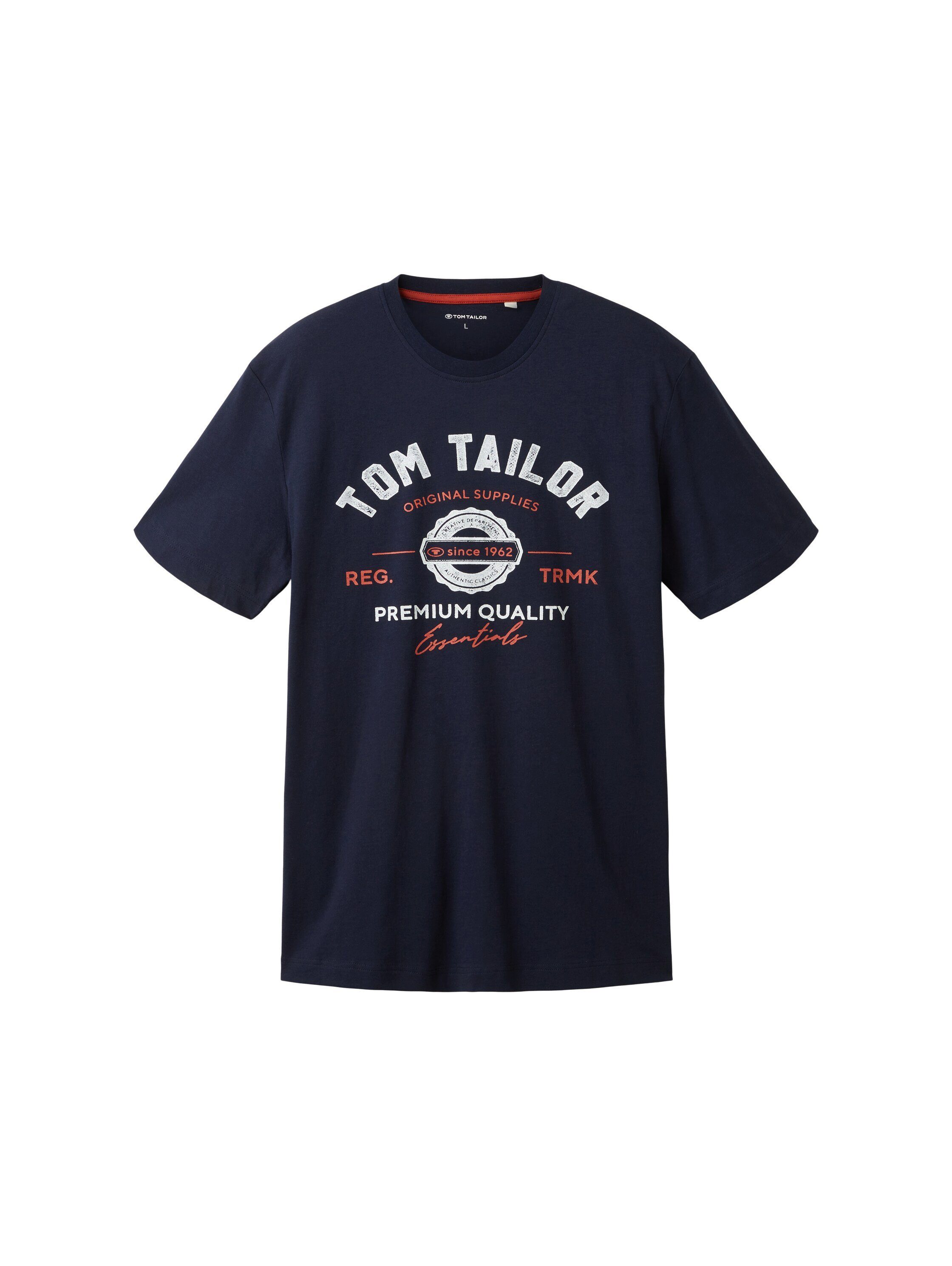 TOM TAILOR T-Shirt T-Shirt mit Logo Print
