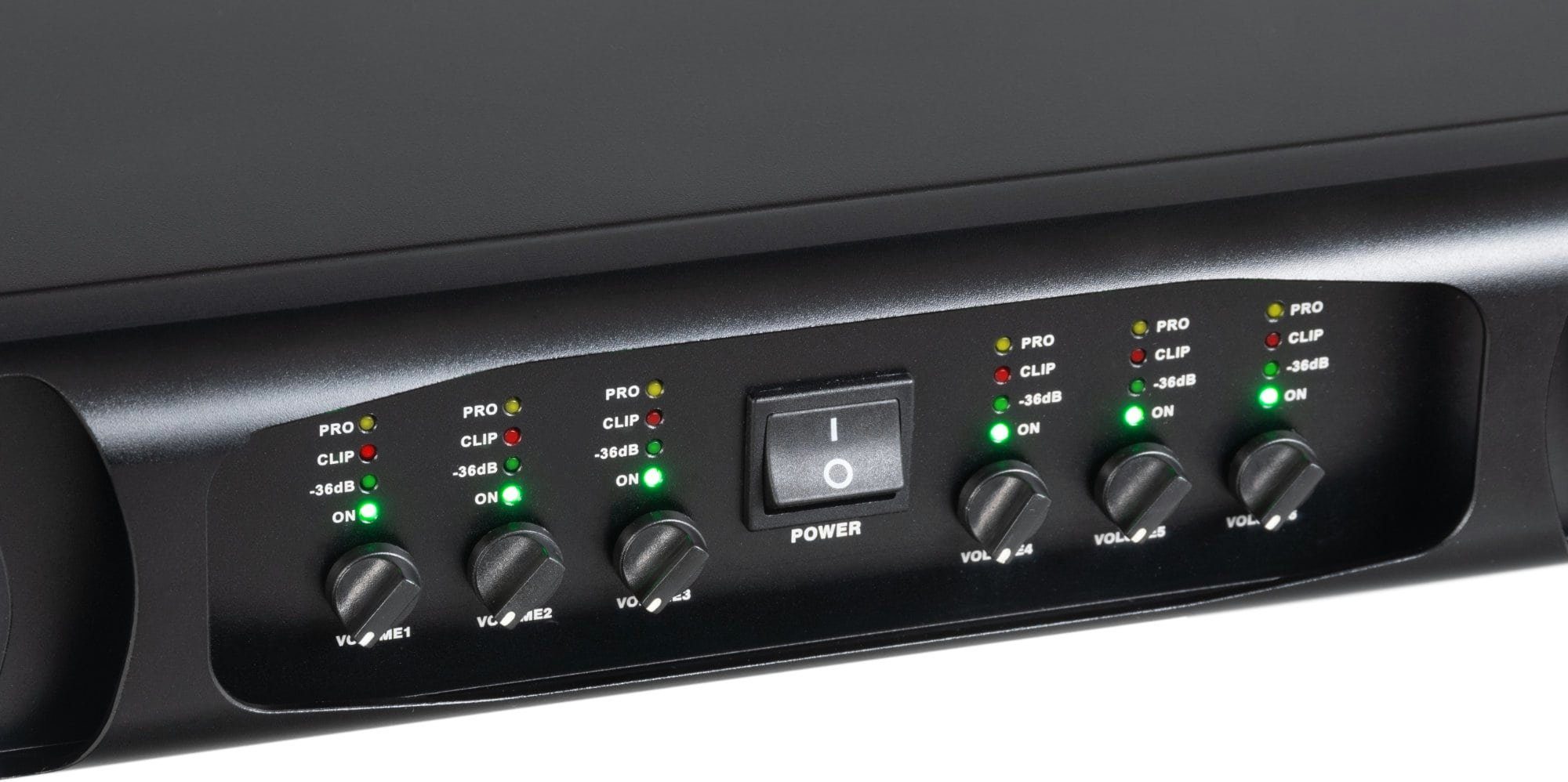 Pronomic MC6-400 Endstufe W, mit 3600 Schaltung Grenzfrequenz) 6, Audioverstärker Watt Endstufe Kanäle: einstellbarer 6x & 600 (Anzahl flexibler