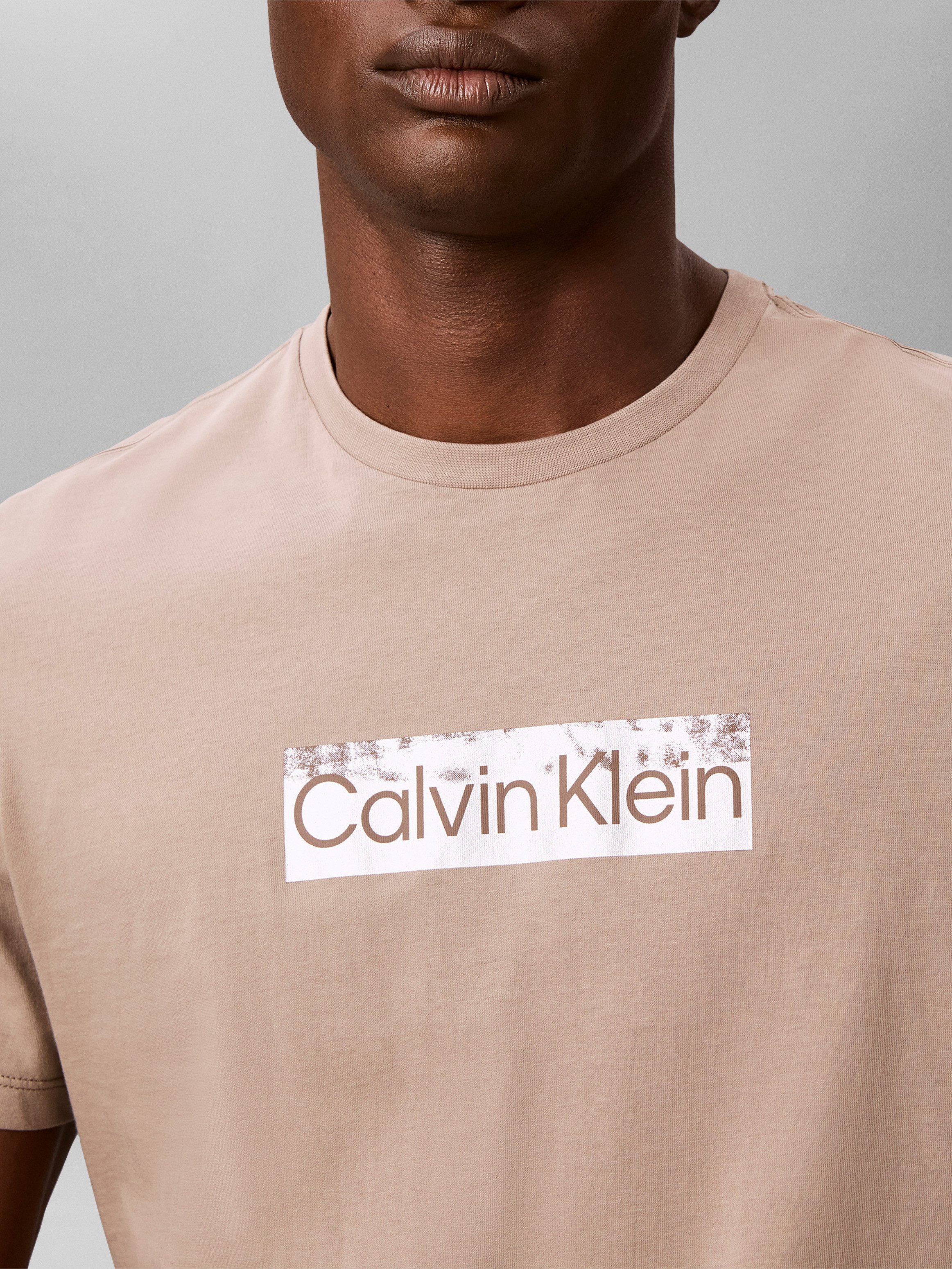 Calvin Klein Jeans T-Shirt Reine Baumwolle, Regular Fit, Glanzdruck – Bild 4 von 5