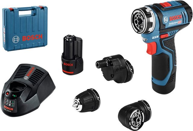 BOSCH PROFESSIONAL Akku-Bohrschrauber GSR 12V-15 FC FlexiClick Professional, 12 V, 60 Nm