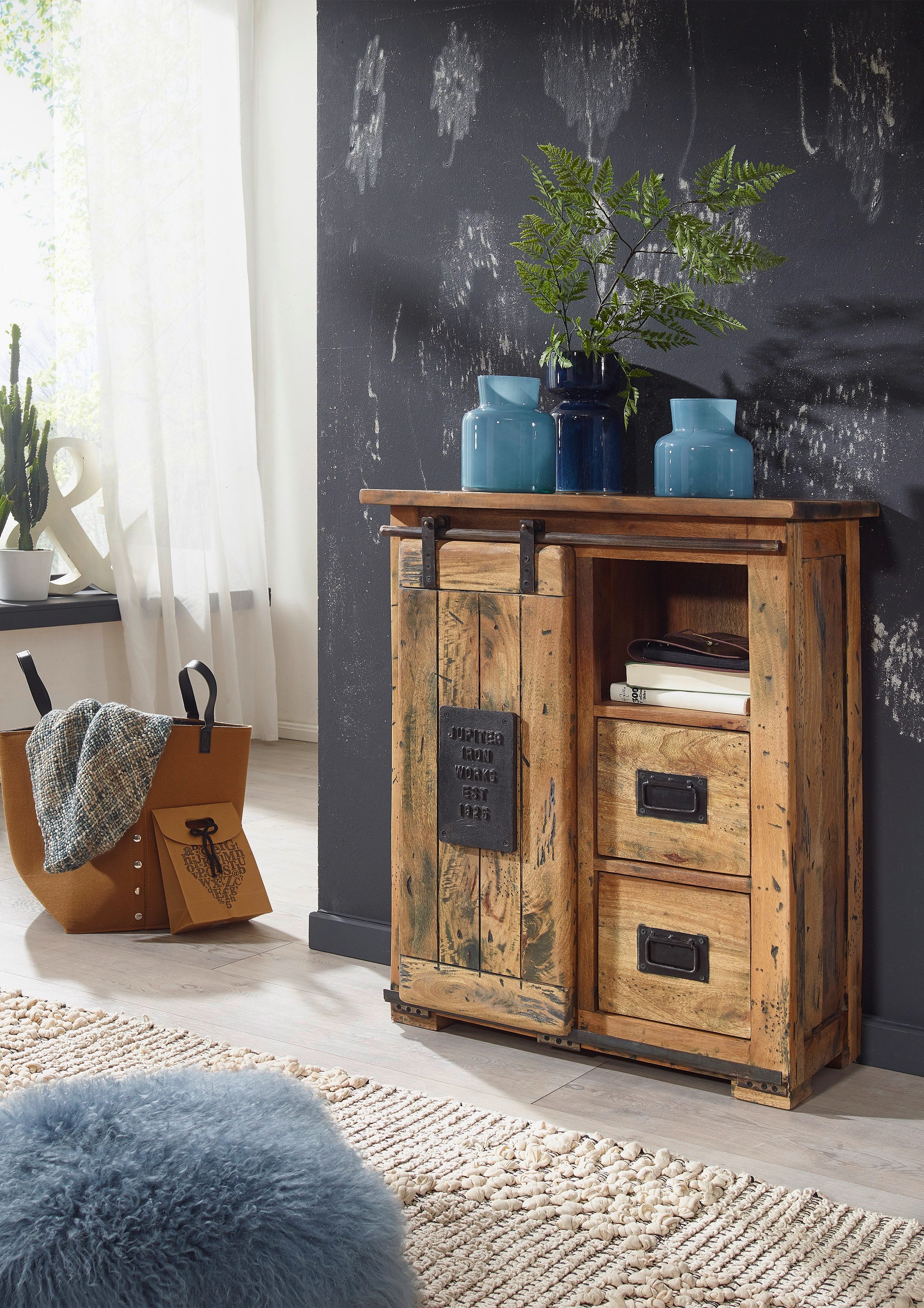 Woodroom Sideboard Pali (Mango massiv natur günstig online kaufen