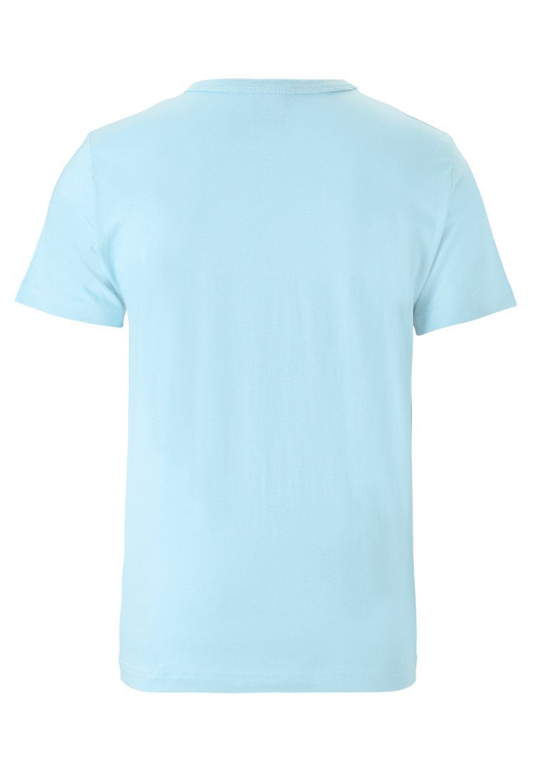 T-Shirt LOGOSHIRT blau coolem Krümelmonster Print mit - Sesamstrasse
