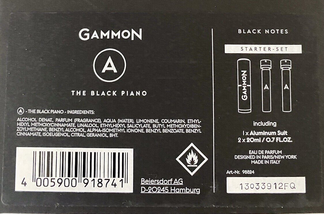 - Eau Notes A Parfum Black GAMMON de