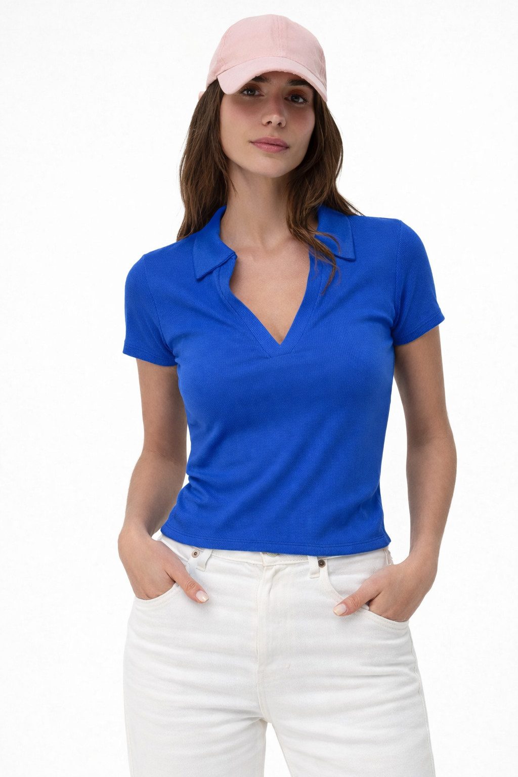 T-Shirt Polokragen-T-Shirt