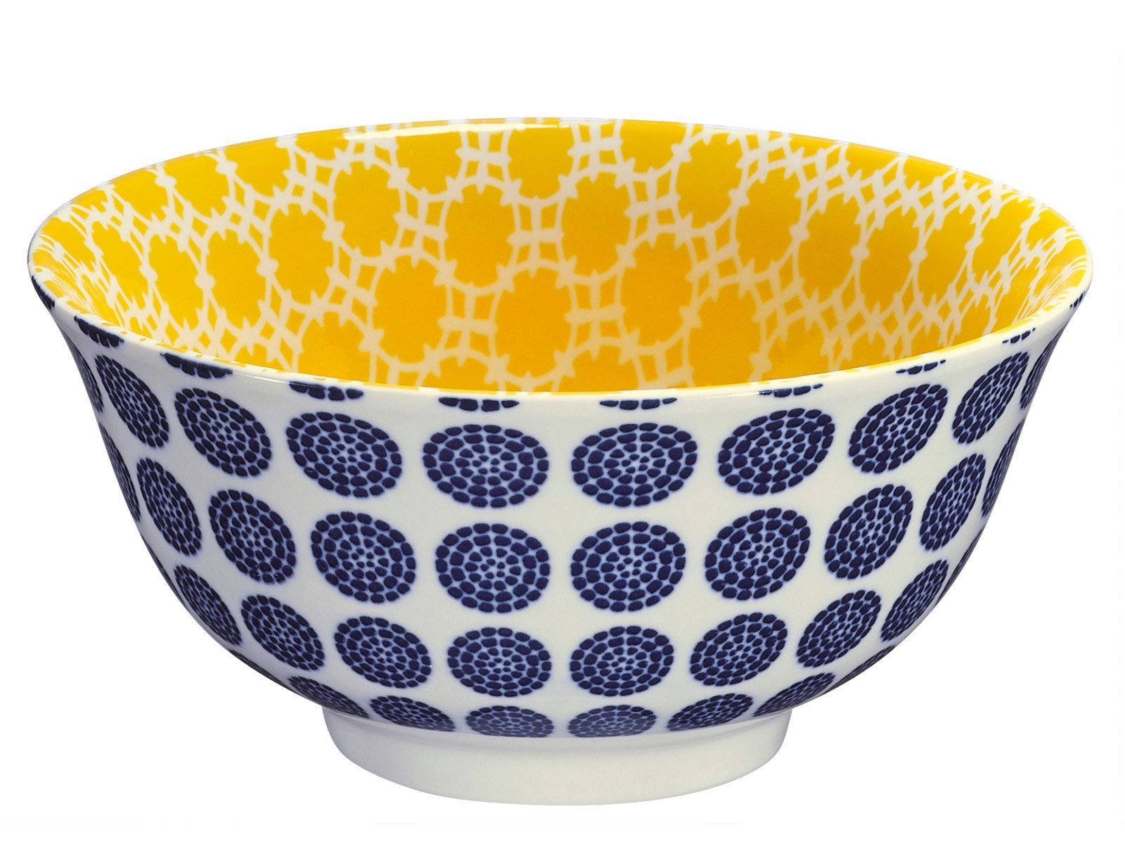 Cilio Schale AMICI Bowl Punkte 18 cm, Porzellan, (Bowls)