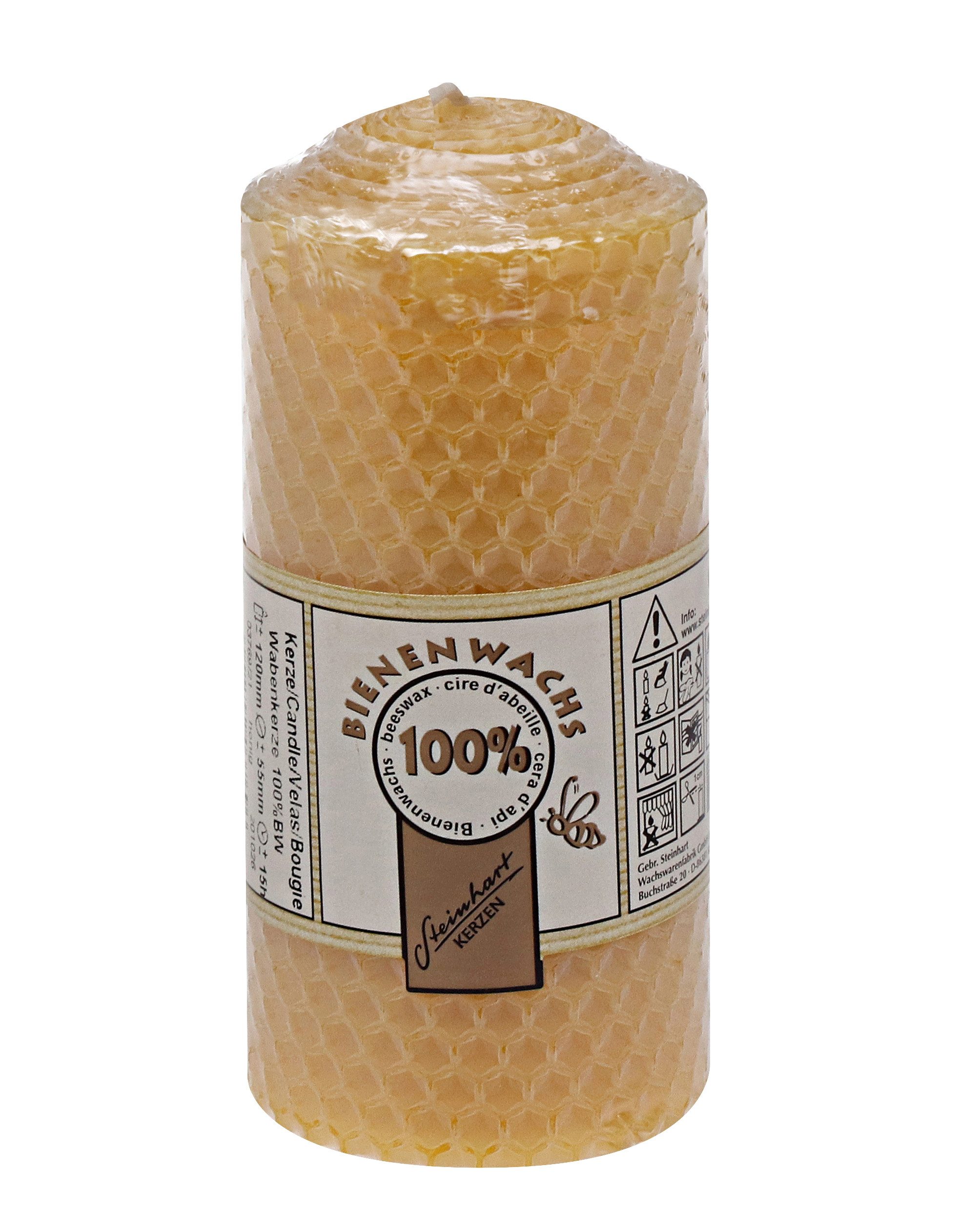 Steinhart Kerzen Bienenwachskerze 100% Bienenwachs Wabenkerze günstig online kaufen