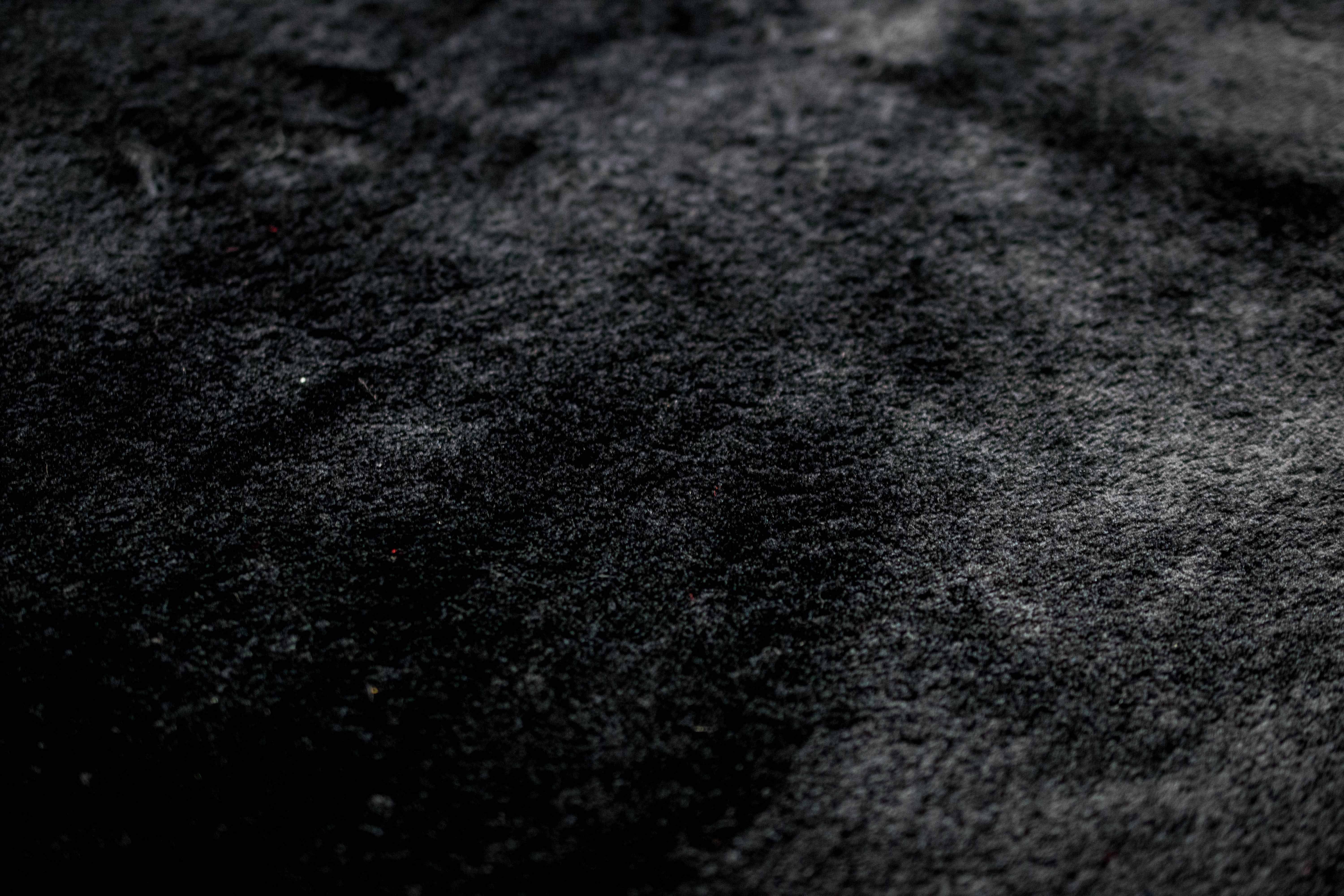 Carpetia Teppich Badteppich WC Teppich Badematten waschbar rutschfest in schwarz, rechteckig, Höhe: 18 mm