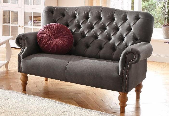 Home affaire Chesterfield-Sofa "Lord" mit echter Chesterfield-Knopfheftung günstig online kaufen