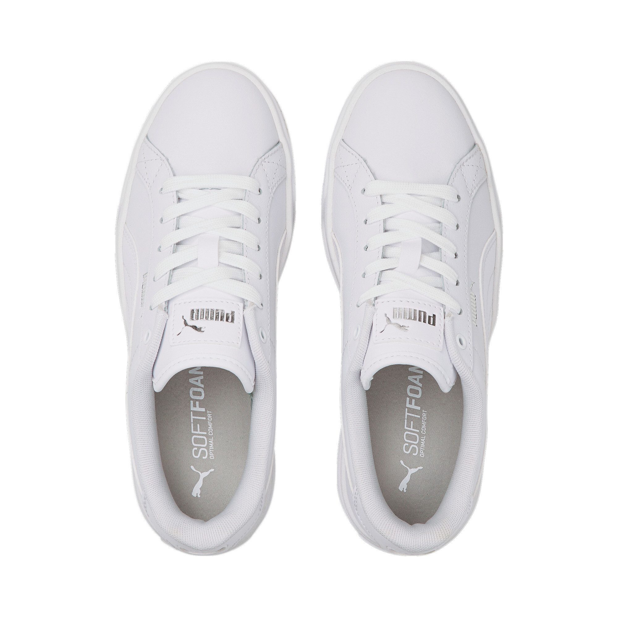 PUMA KARMEN L Sneaker mit Schnürverschluss, mit SOFTFOAM+ Dämpfungstechnologie, aus Leder