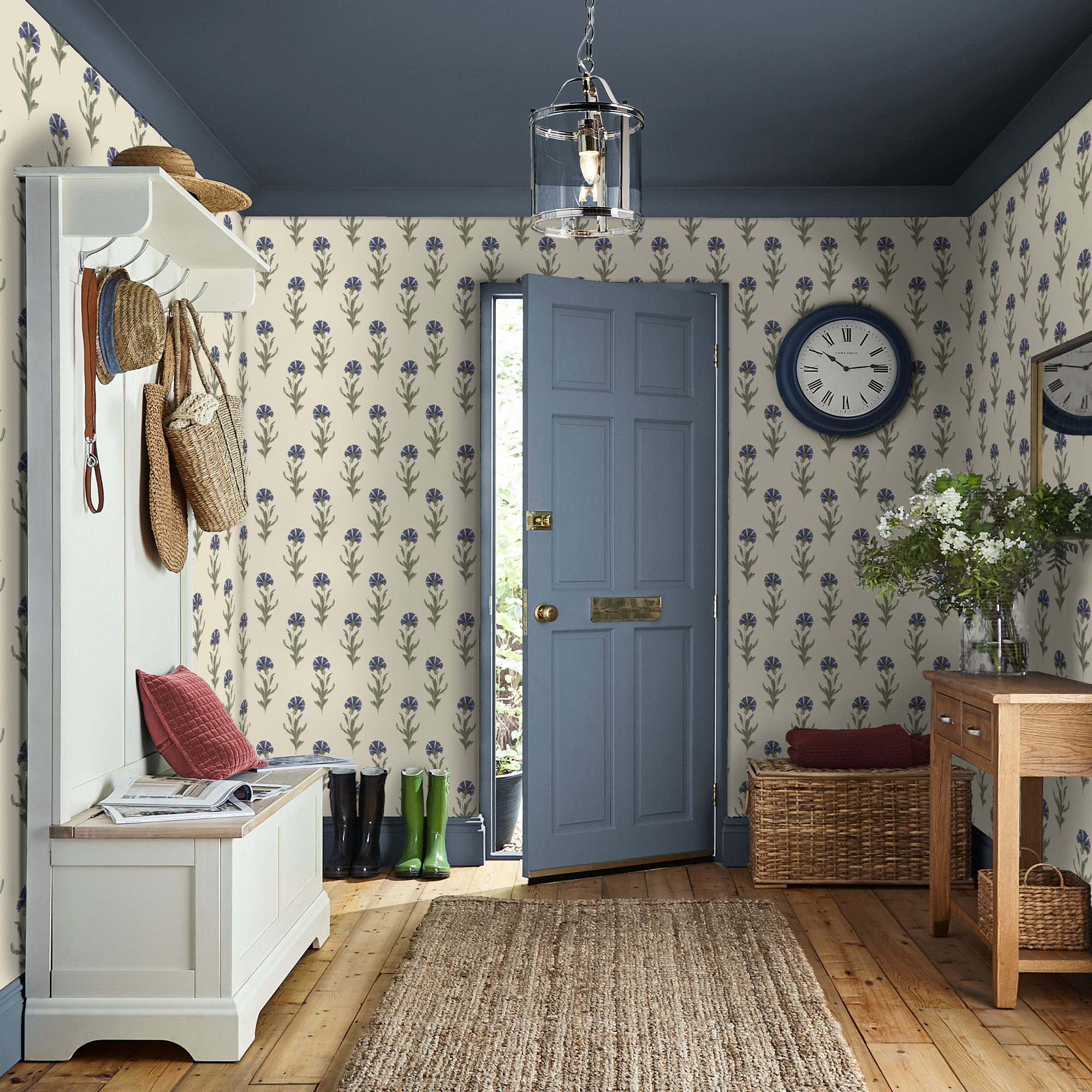 LAURA ASHLEY Vliestapete Dandelion, glatt, geblümt, (1 St), 10mx52cm (ca. 5m2)