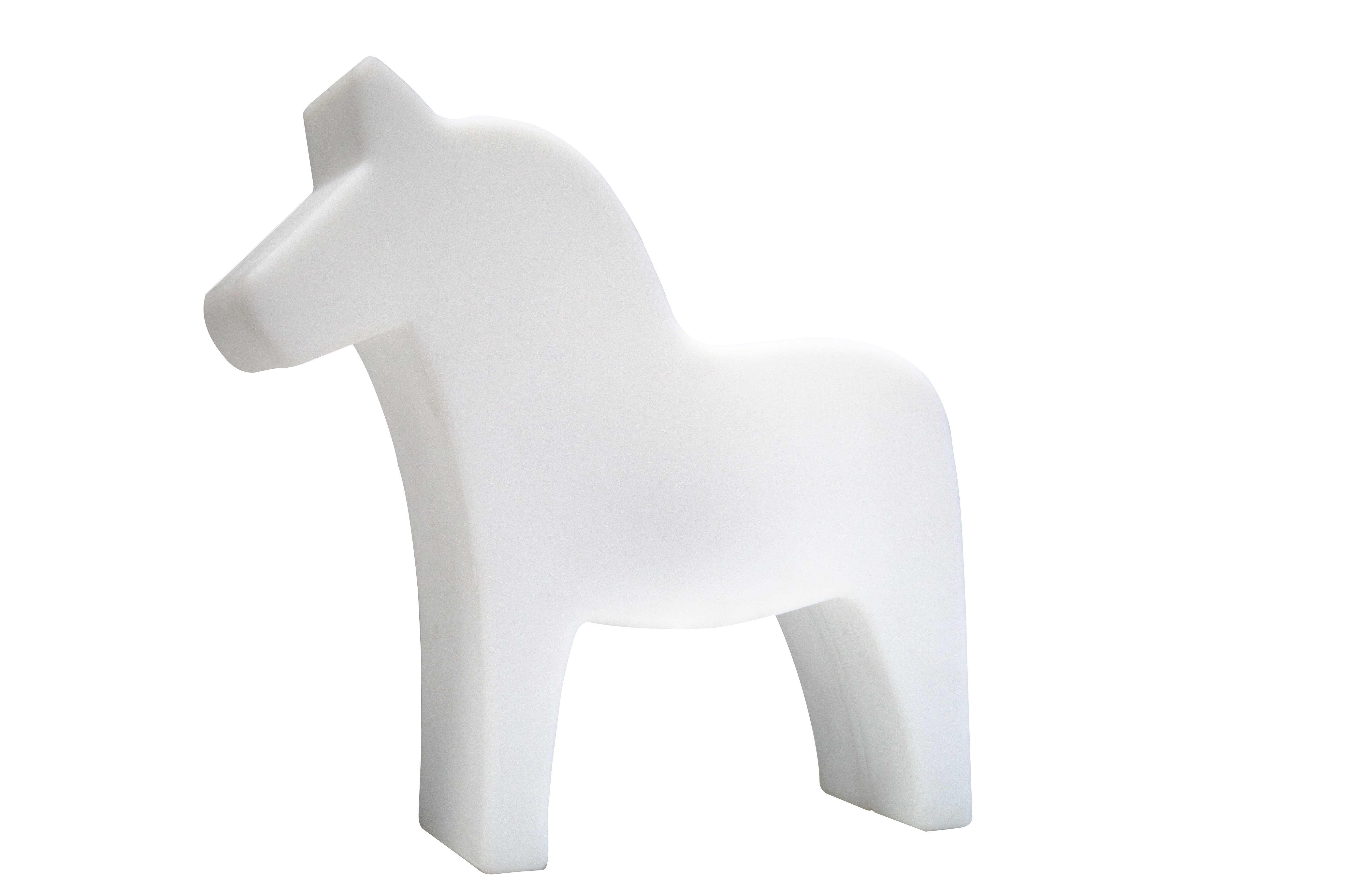 8 seasons design LED Dekofigur Shining Dala Horse, Dekolampe für außen (Garten, Terrasse, Balkon), LED wechselbar, Warmweiß