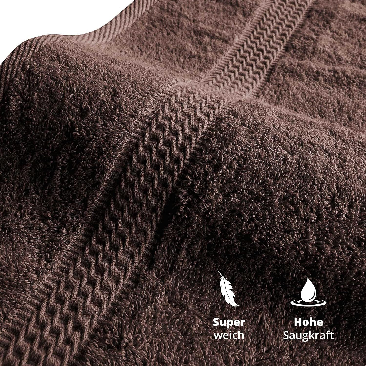 TRENDBUY24 Handtuch Set Handtücher Duschtücher Gästetücher Baumwolle Frotte günstig online kaufen