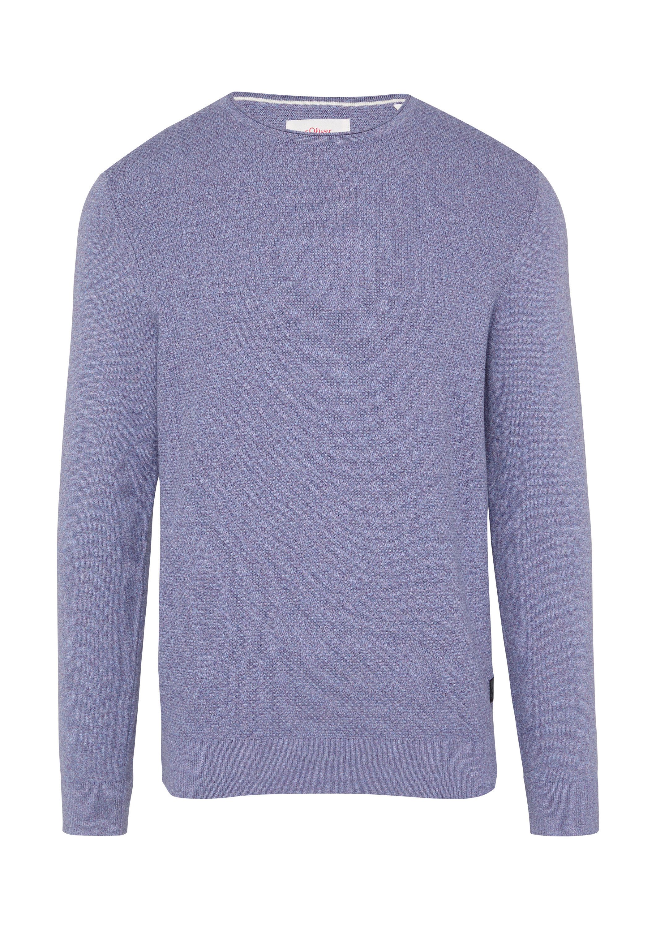 s.Oliver Longpullover Strickpullover Strickpullover mit Strukturmix günstig online kaufen