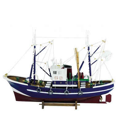 Linoows Dekoobjekt Fischkutter, Fischerboot, Großer Zweimast Kutter, Schiffsmodell, Fischerei Modellboot