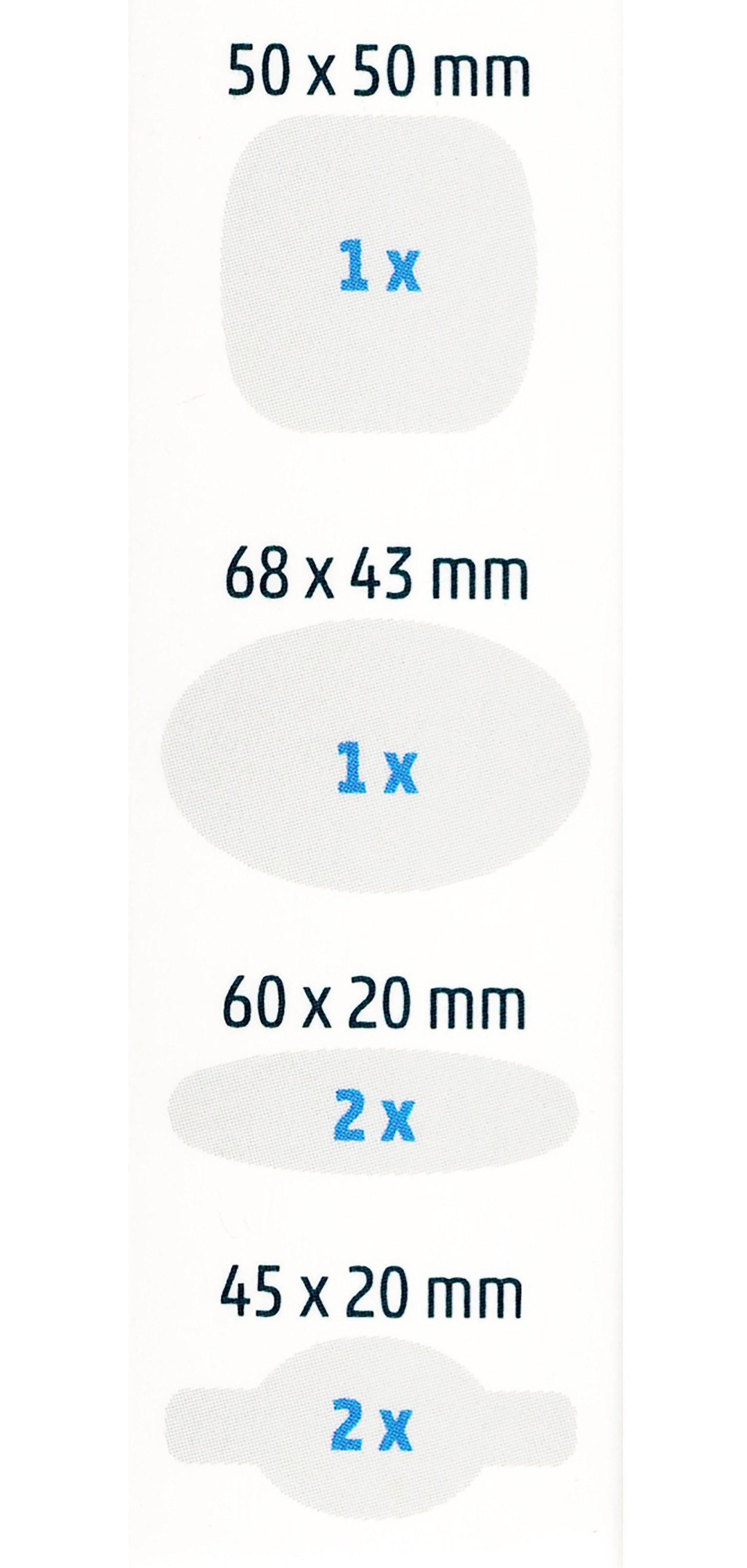 LifeMed Blasenpflaster 6x BLASEN-PFLASTER mit Hydrokolloid-Gel 4-Größen Fersenpflaster 09 (6 St), Druckstellen Kissen Druck Blasenpflaster