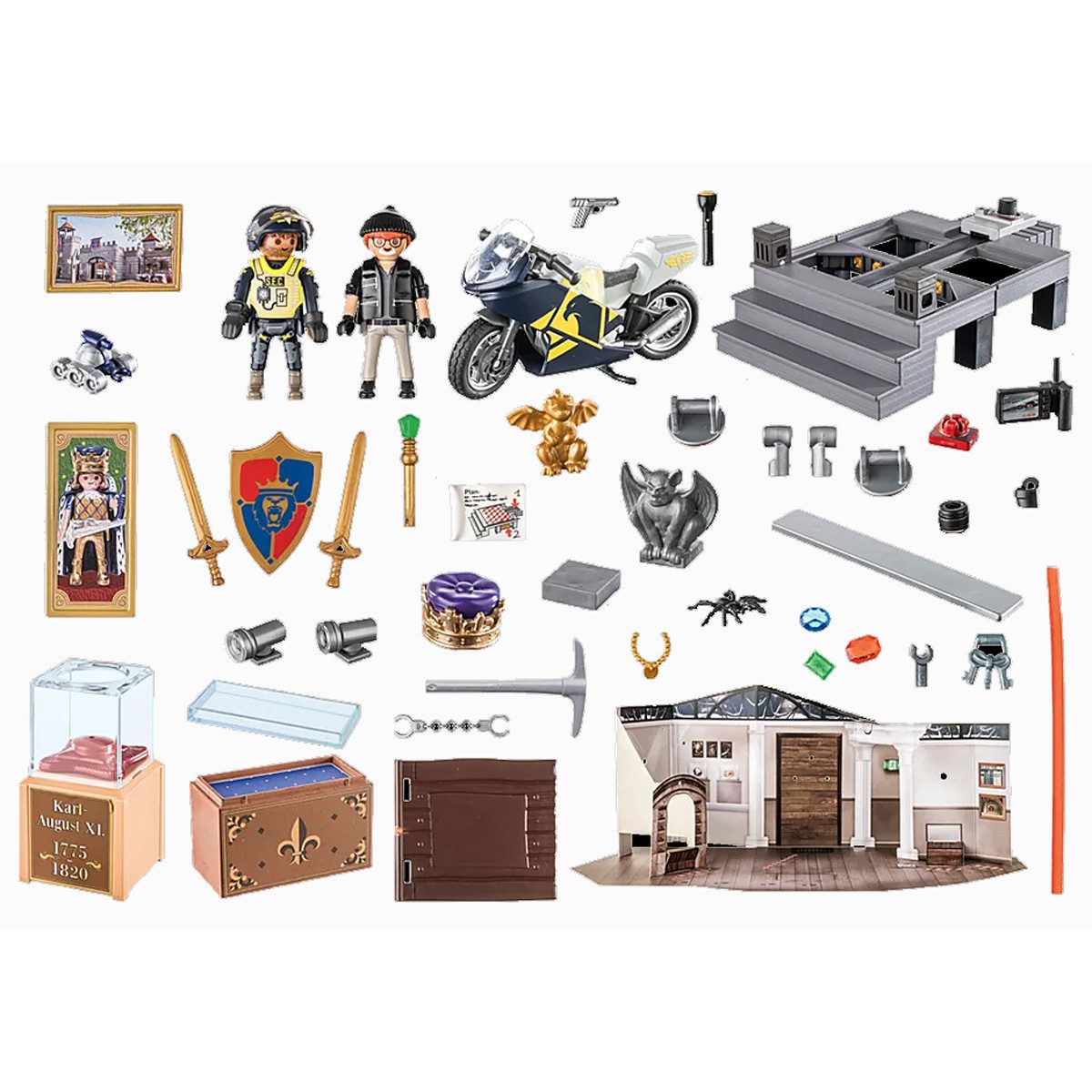 Playmobil® Spielzeug-Adventskalender, Playmobil Adventskalender Polizei Mus günstig online kaufen