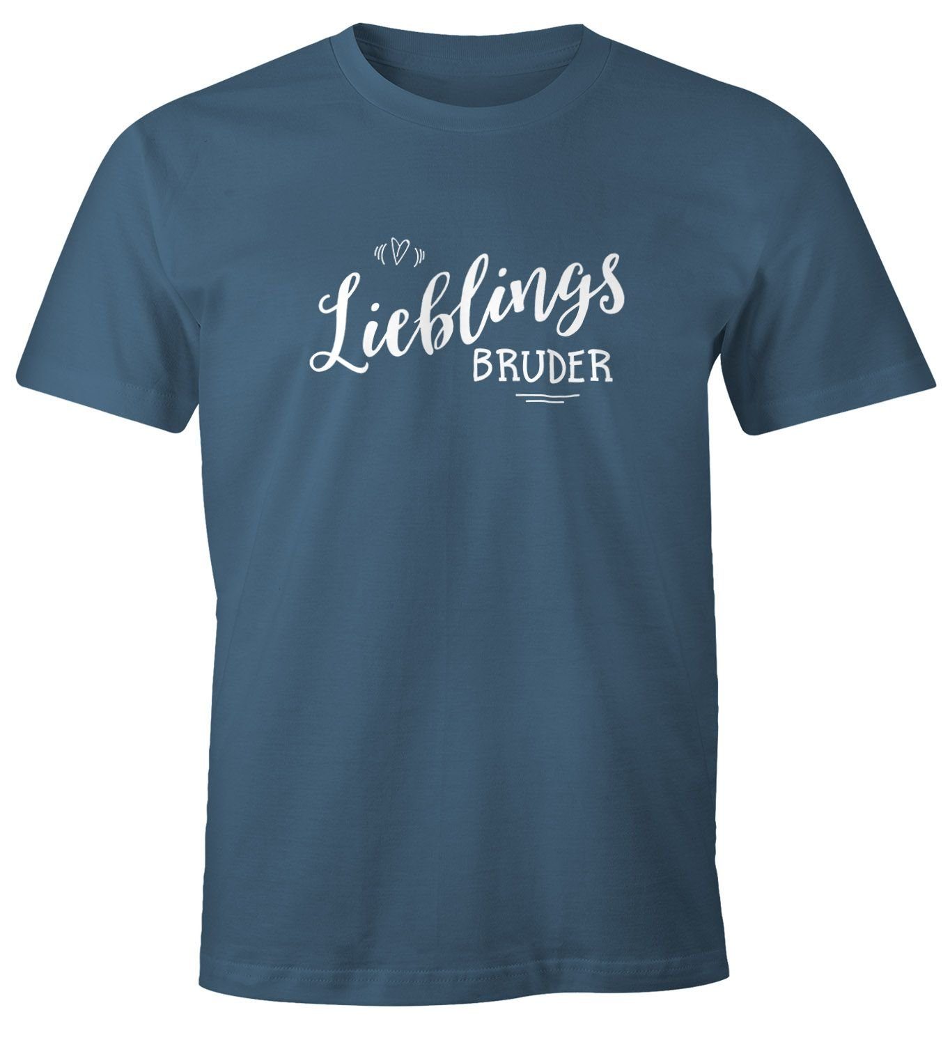 MoonWorks Print-Shirt Herren T-Shirt Lieblingsbruder Geschenk günstig online kaufen