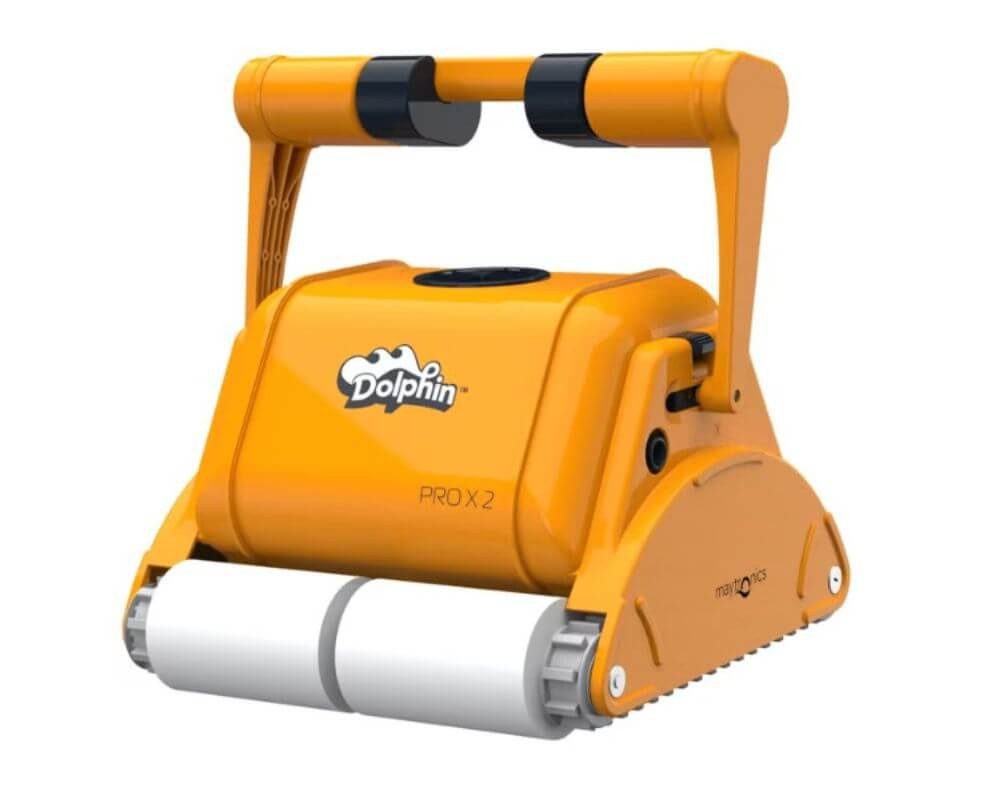 maytronics Poolbodensauger Dolphin Pro X2 Wonderbrush für große Privatbäder und öffentliche Bäder
