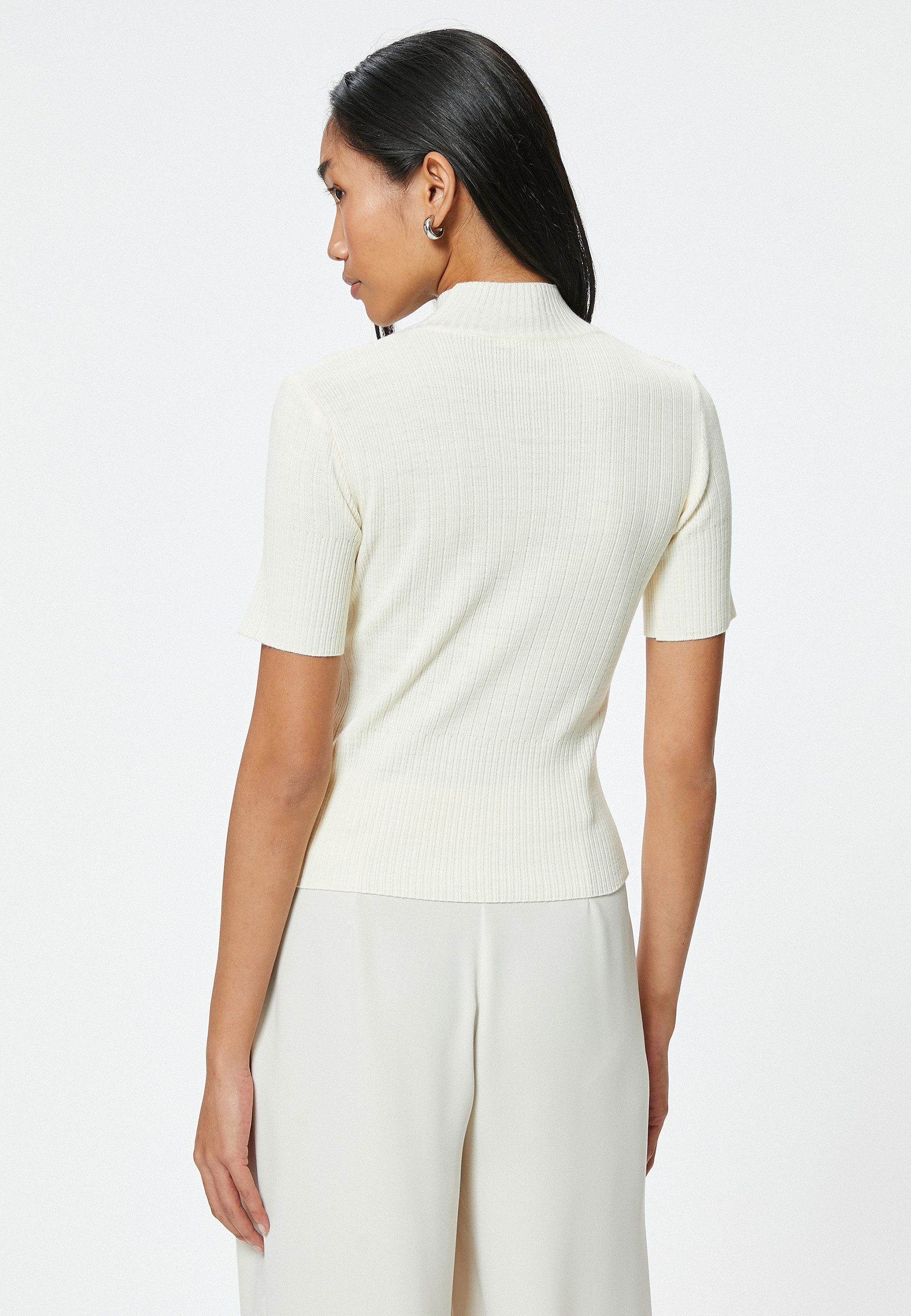 Koton Kurzarmpullover Standkragen Regular