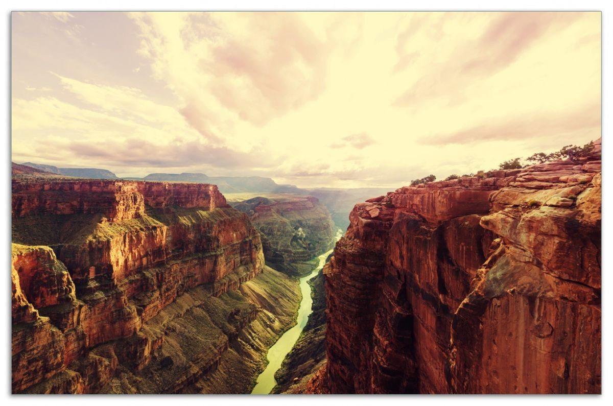 Wallario Herd-Abdeckplatte Blick durch den Grand Canyon, ESG-Sicherheitsglas, (Glasplatte, 1 tlg., inkl. 5mm Noppen), verschiedene Größen