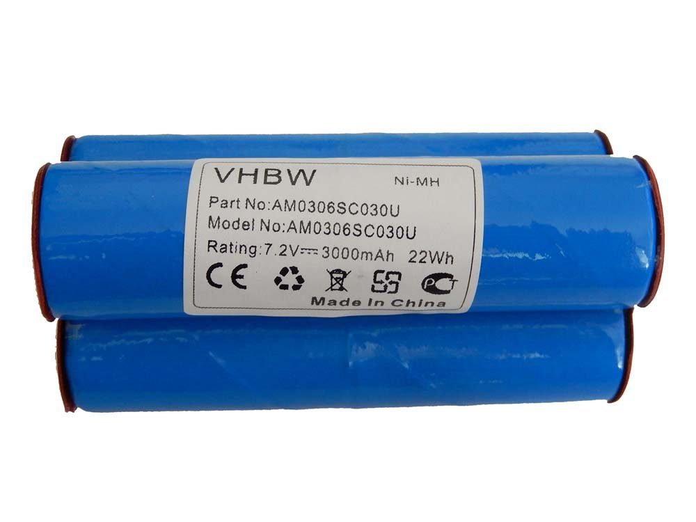vhbw kompatibel mit Wolf Strauchschere BS80 Akku NiMH 3000 mAh (7,2 V)
